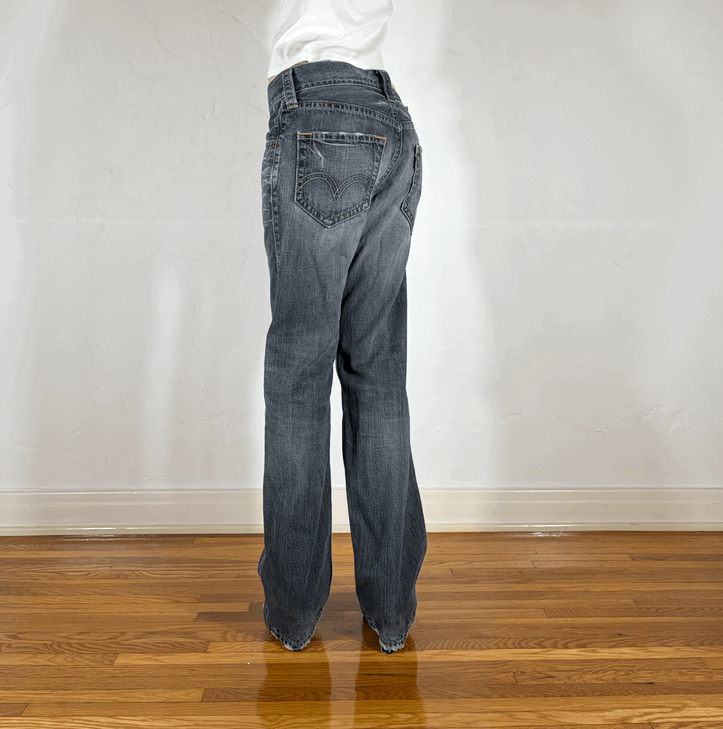 Levi Classic Vintage Light Gray Jeans, S/M