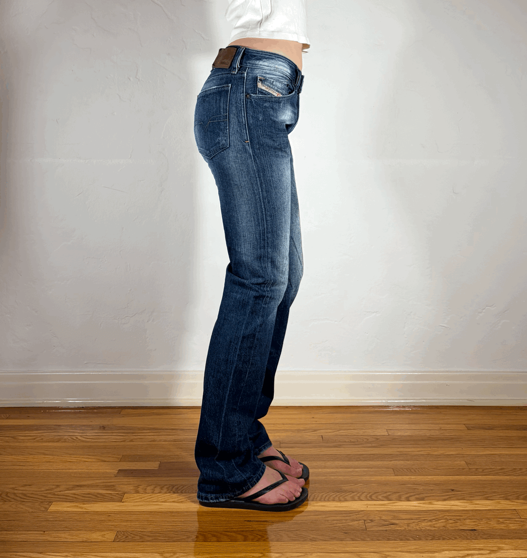 Diesel Relaxed Ripped and Repaired Jeans, S