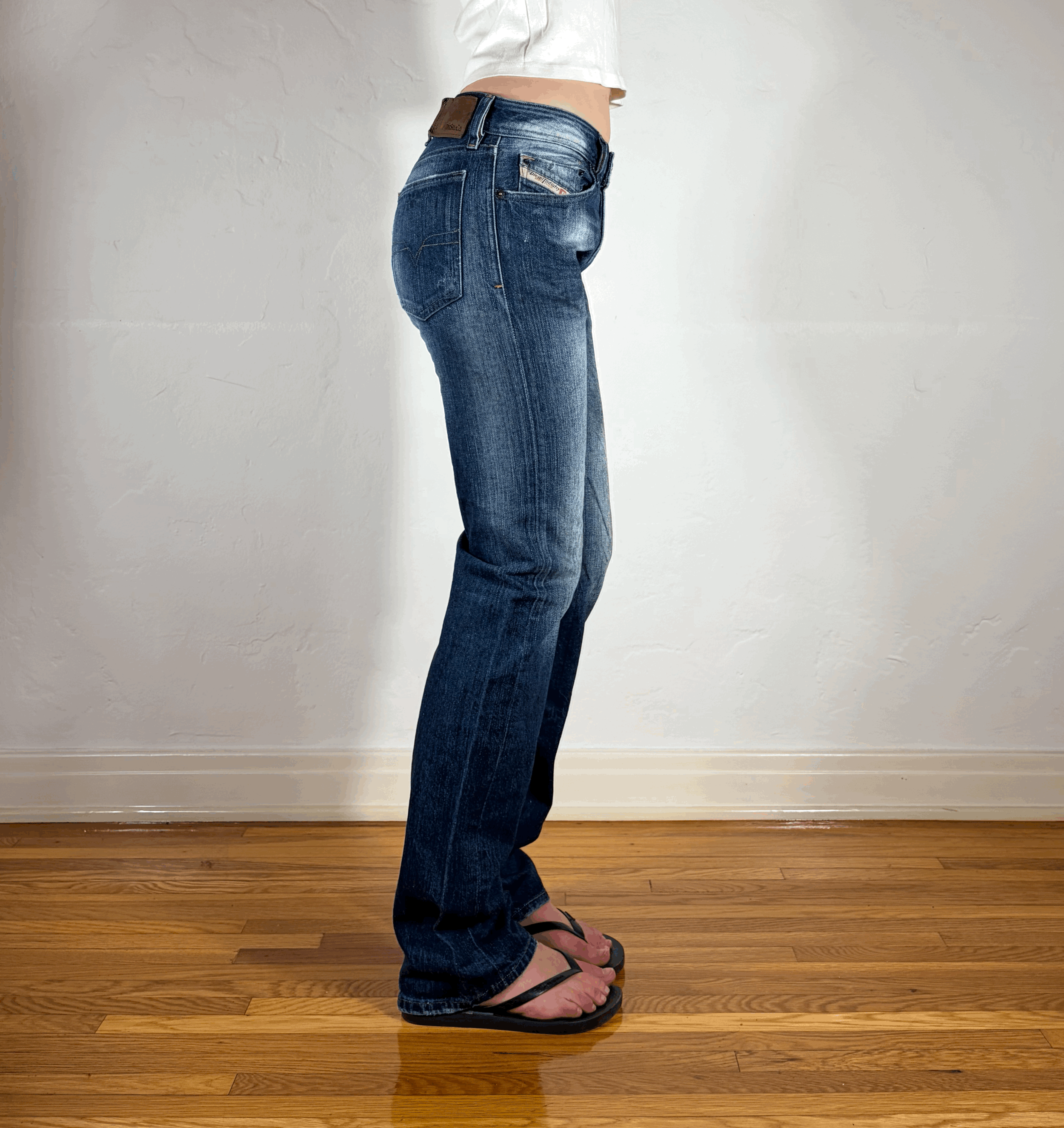 Diesel Relaxed Ripped and Repaired Jeans, S
