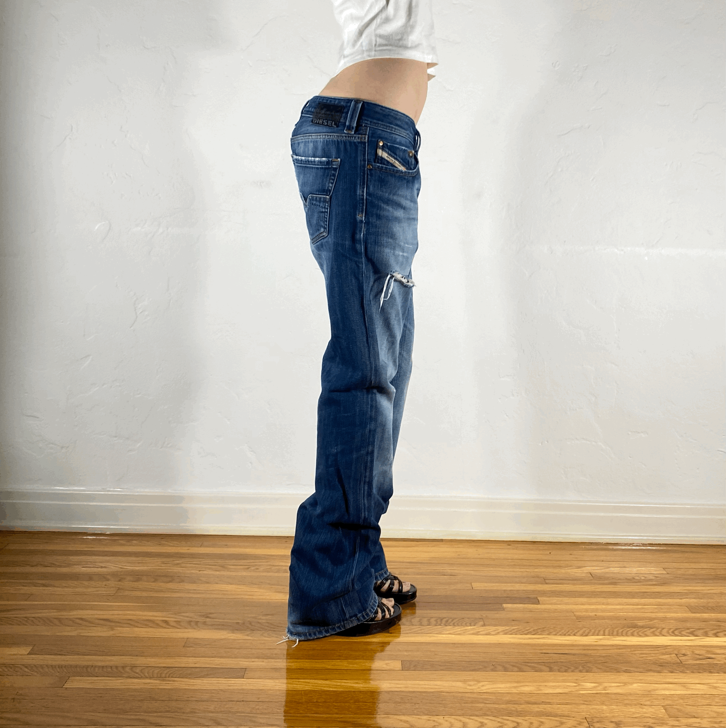 Diesel Relaxed Indigo Jeans, M/L