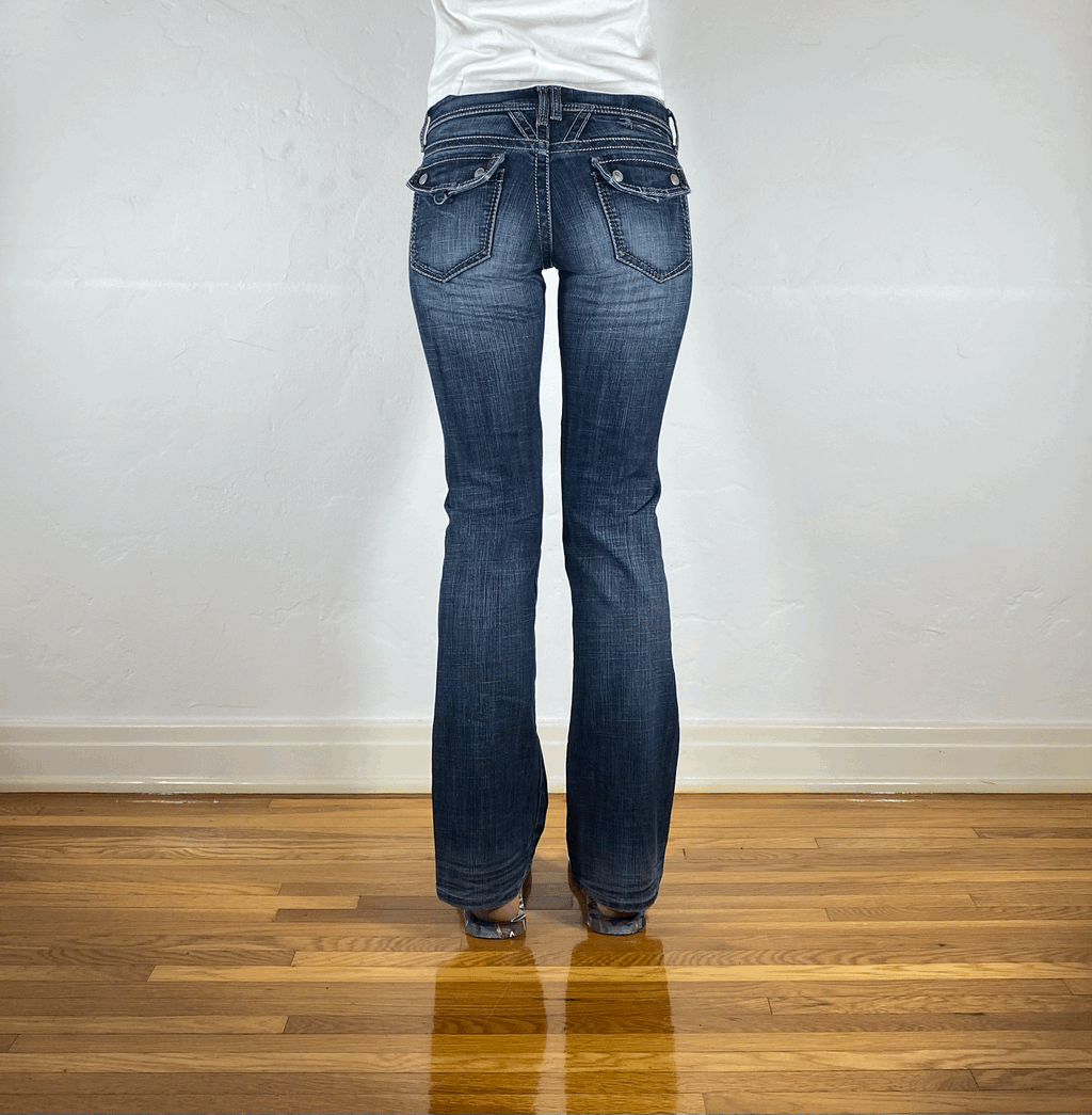 Marithe + Francois Girbaud Straight Jeans, S