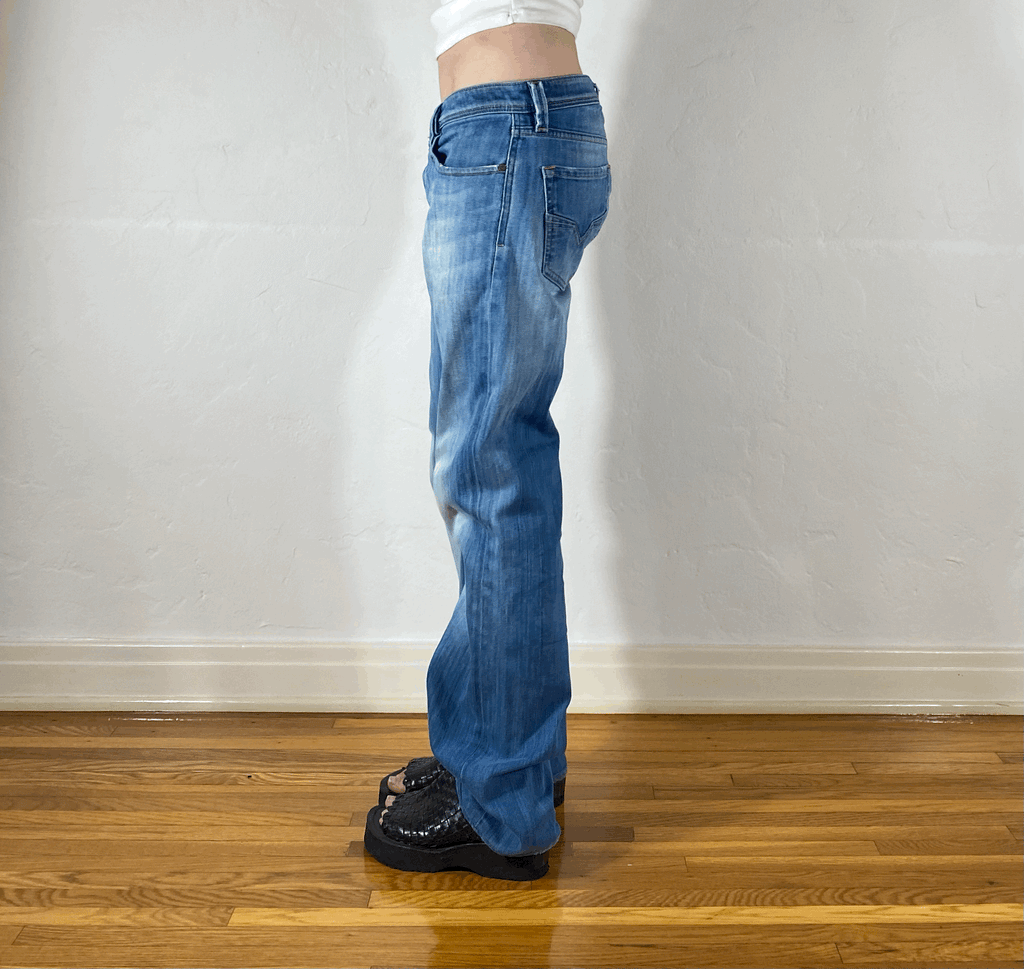 Diesel Relaxed Light Blue Jeans, L