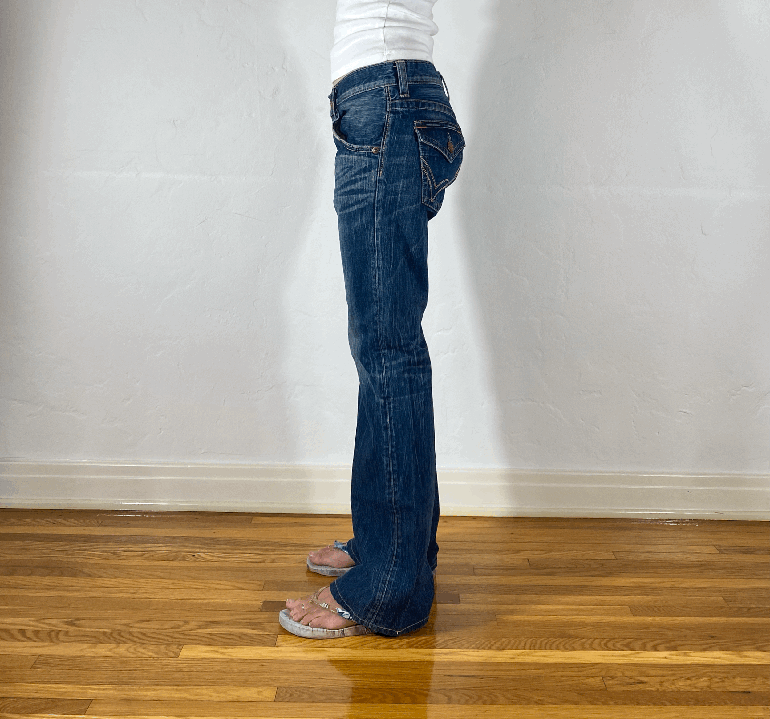 Edwin Blue Flare Jeans, S/M