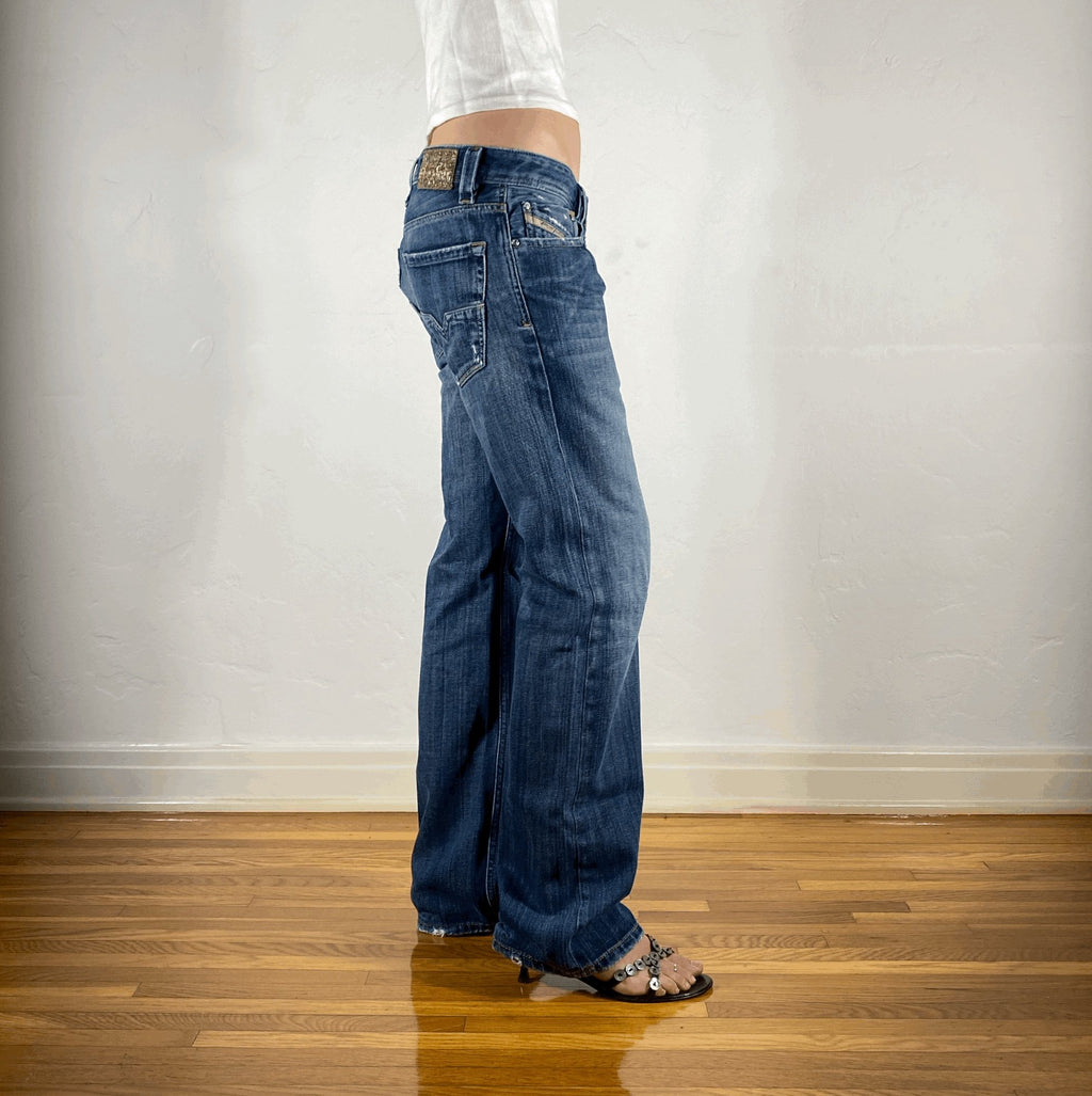 Diesel Relaxed Blue Jeans, M