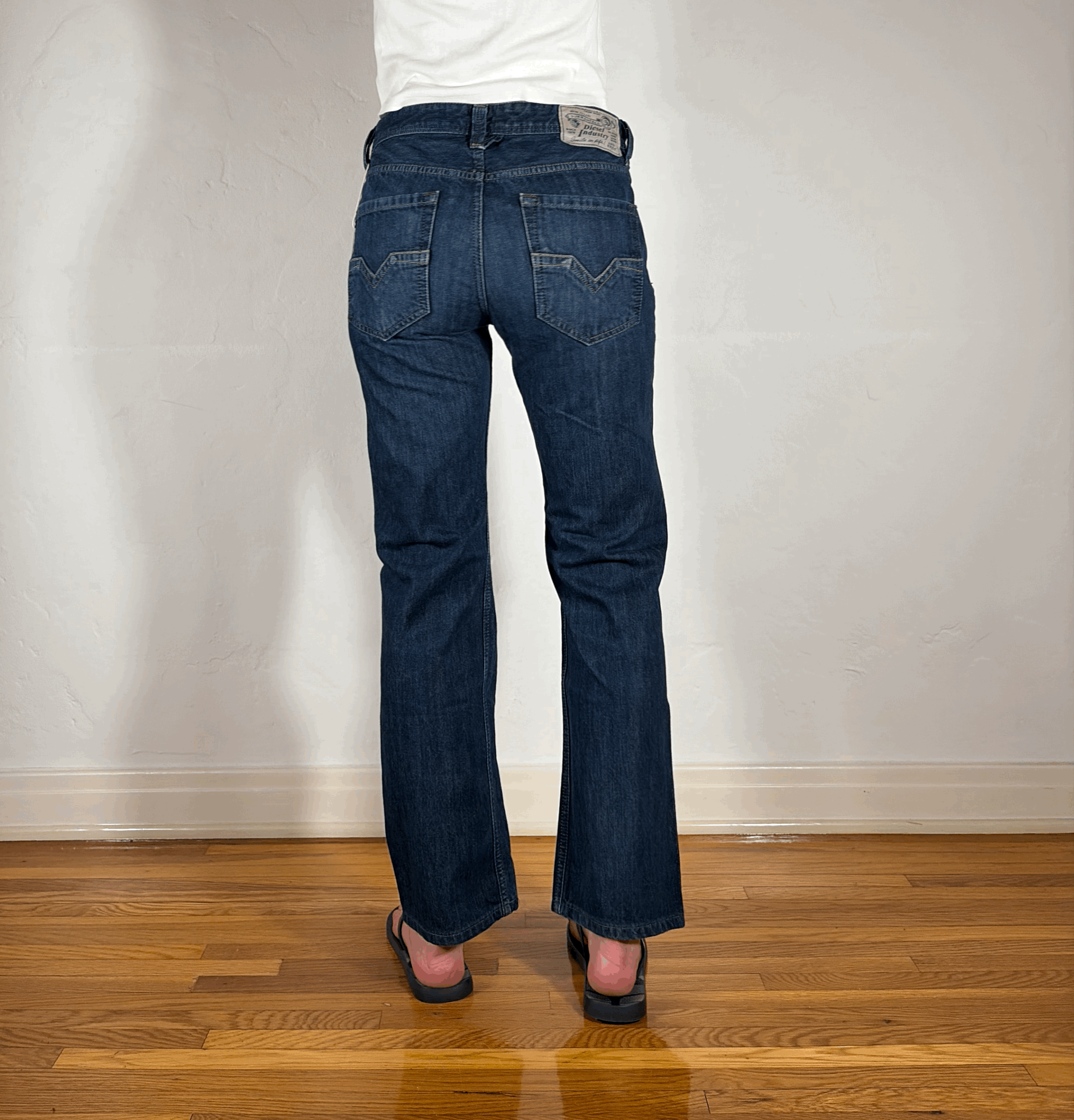 Diesel Relaxed Dark Blue Jeans, S/M