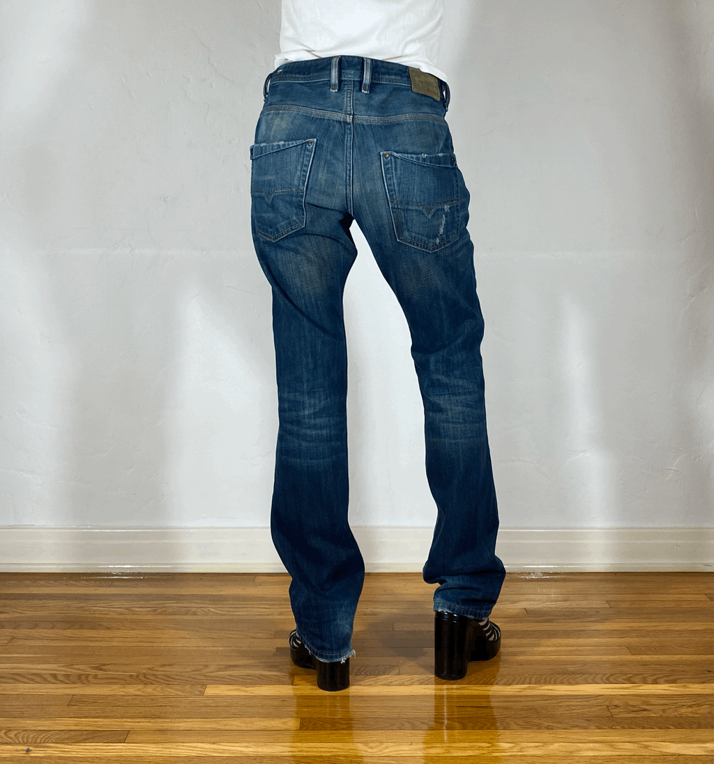 Diesel Green Hue Ombre Jeans, L
