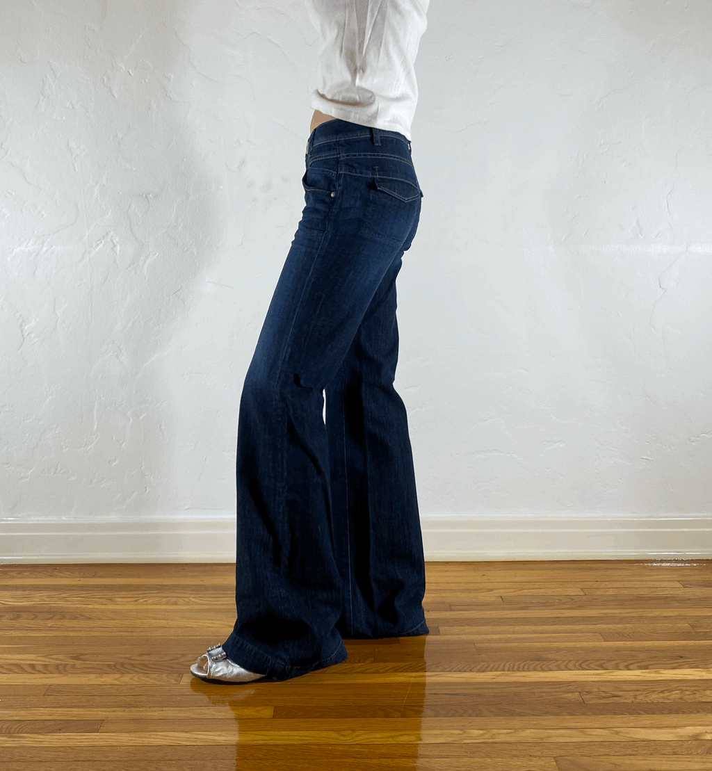 Marithe + Francois Gibraud Boot Cut Jeans, S