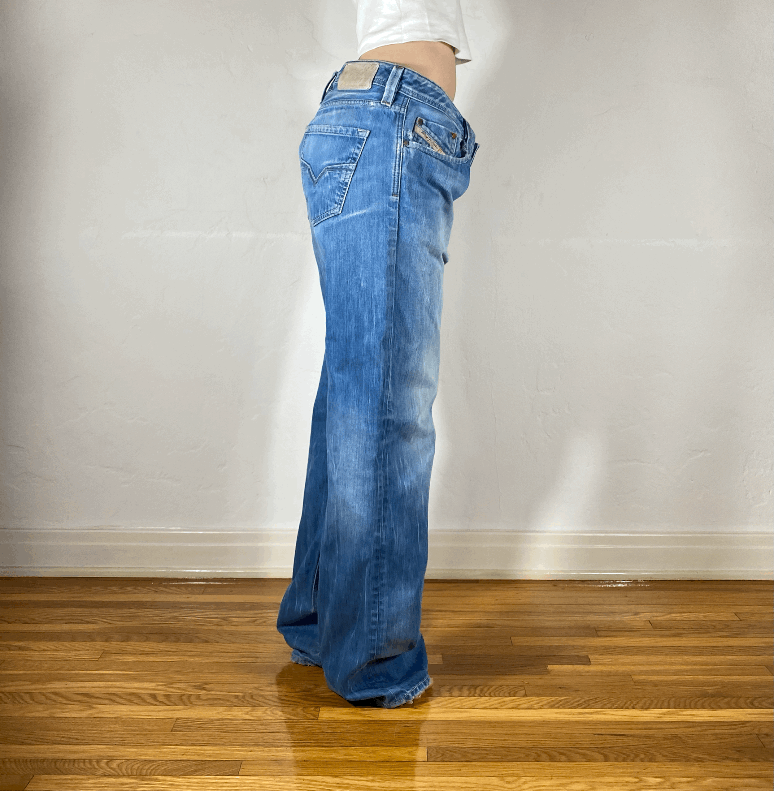 Diesel Relaxed Blue Jeans, XL
