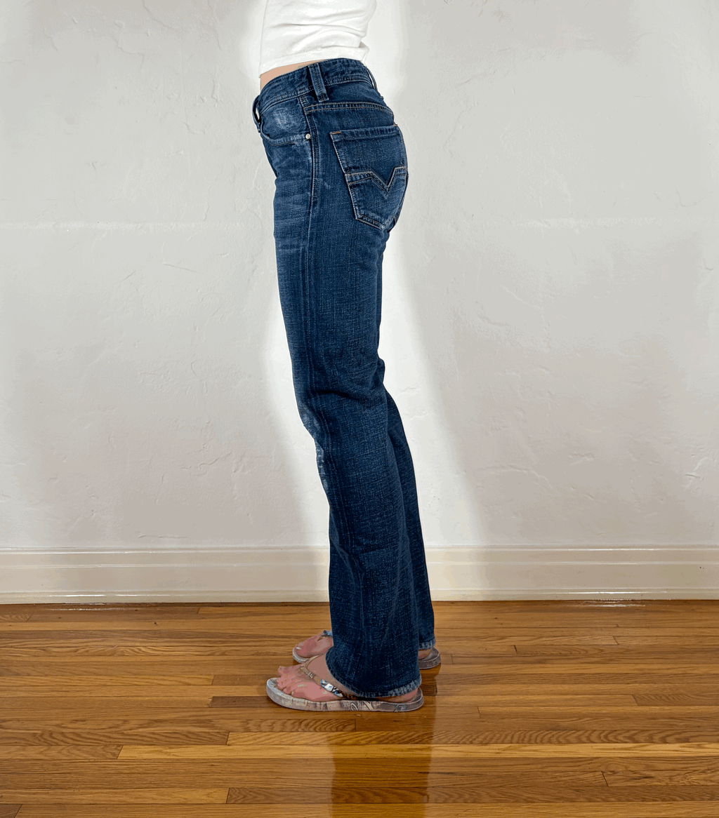 Diesel Relaxed Soft True Blue Jeans, S