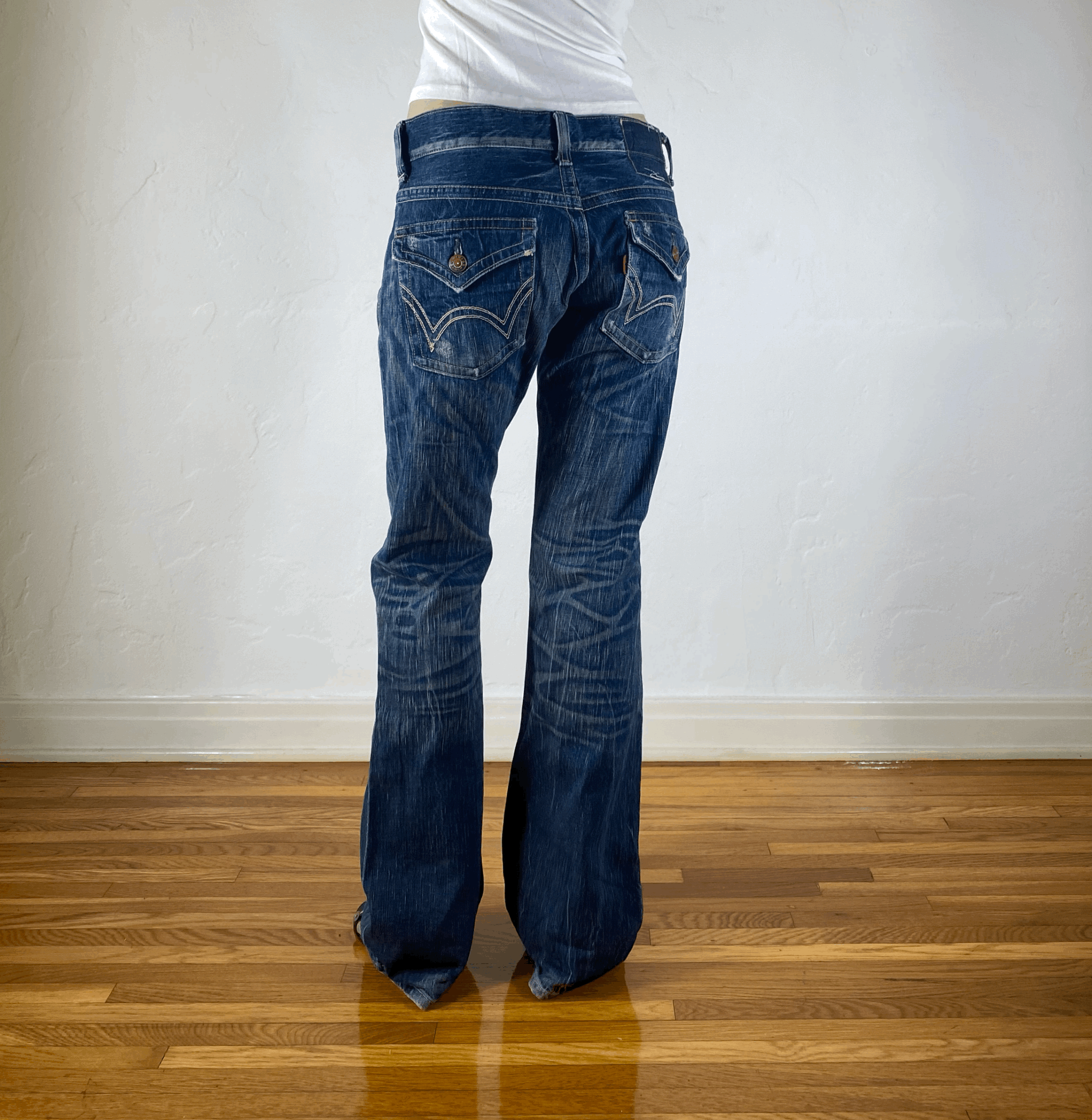 Edwin Blue Rainbow Stitch Jeans, M