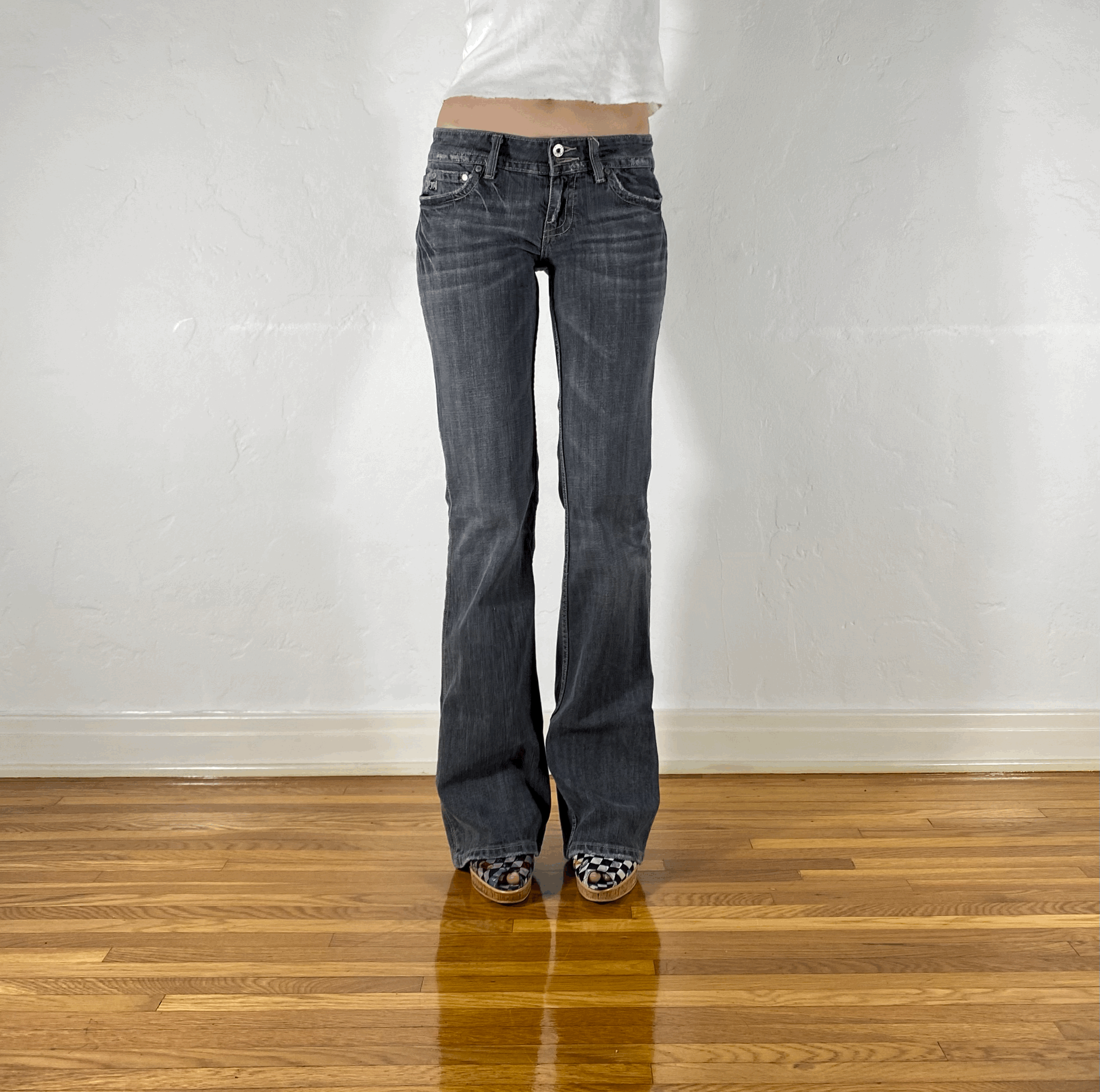 Miss Me Dark Gray Jeans, S