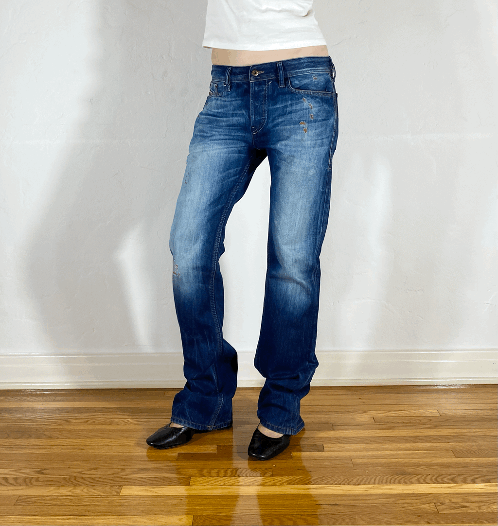 Diesel Distressed Ombre Jeans, M