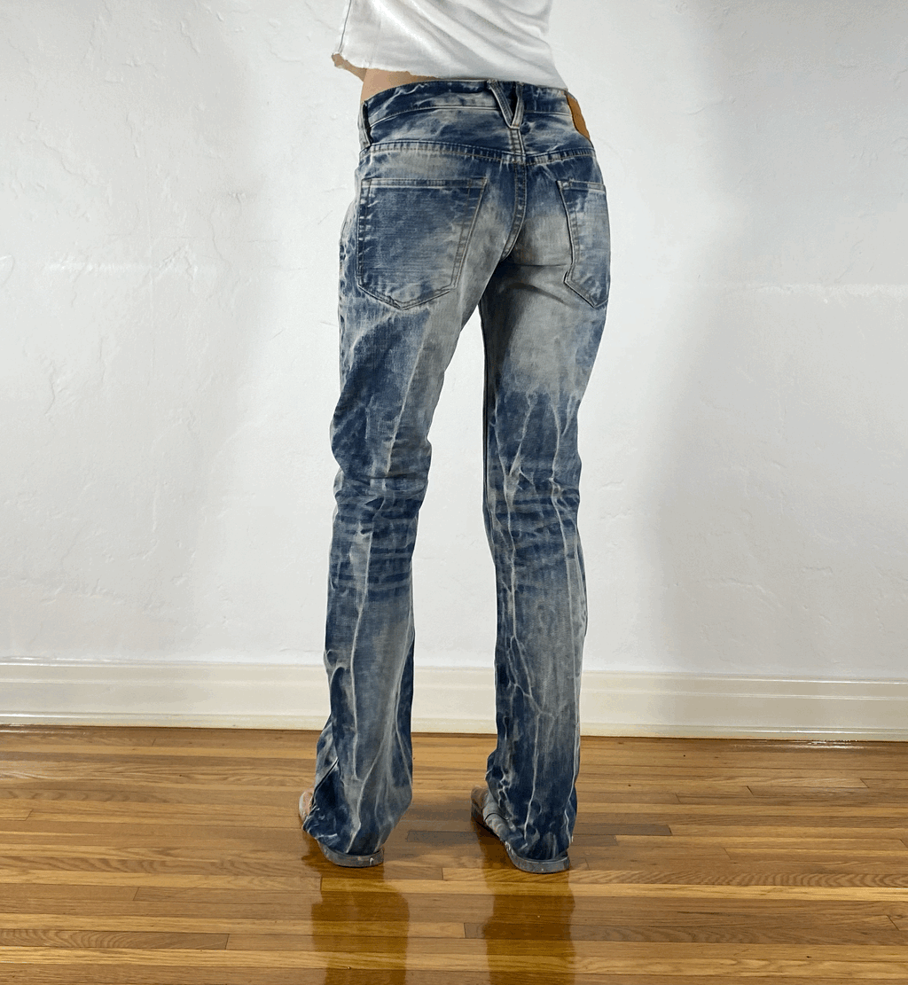 Vanquish Electric Acid Wash Skinny Jeans, M