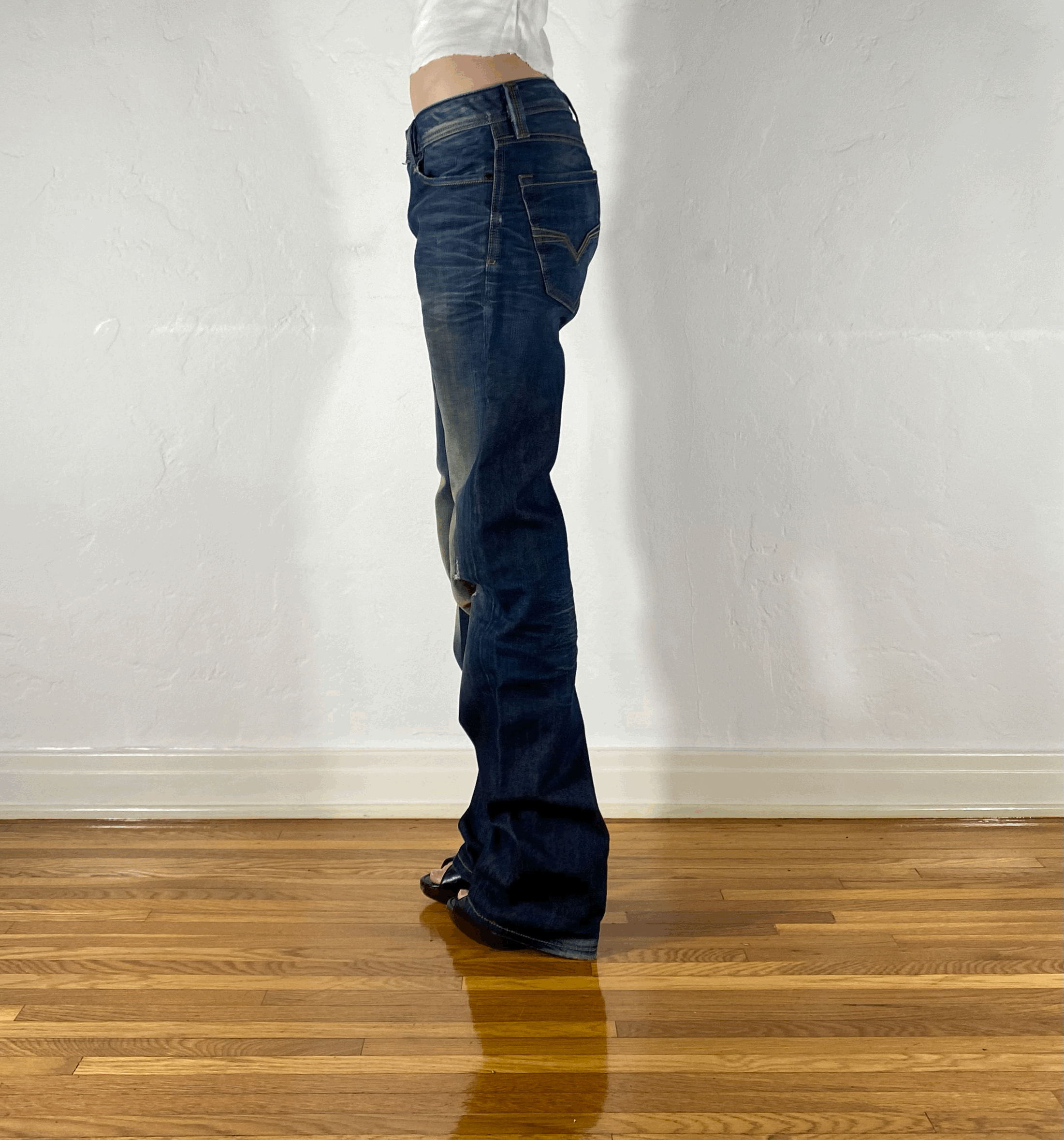 Diesel Relaxed Ombre Wash Jeans, M