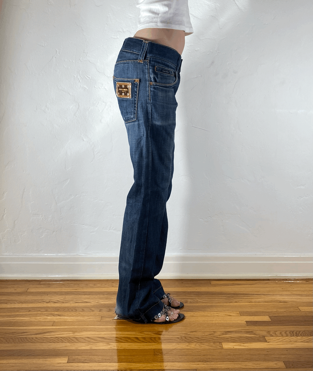 Dolce & Gabbana Blue Distressed Jeans, M