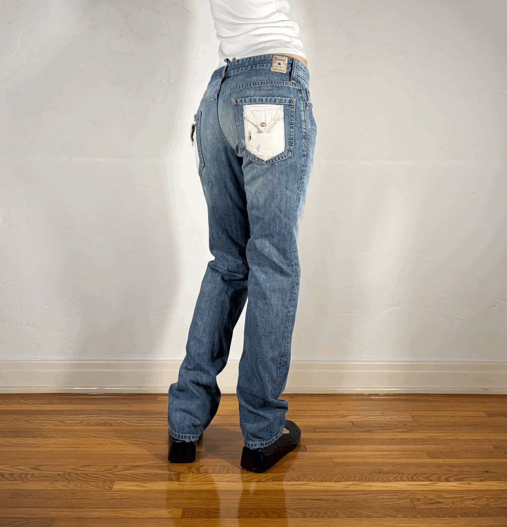 DSquared White Pocket Jeans, S