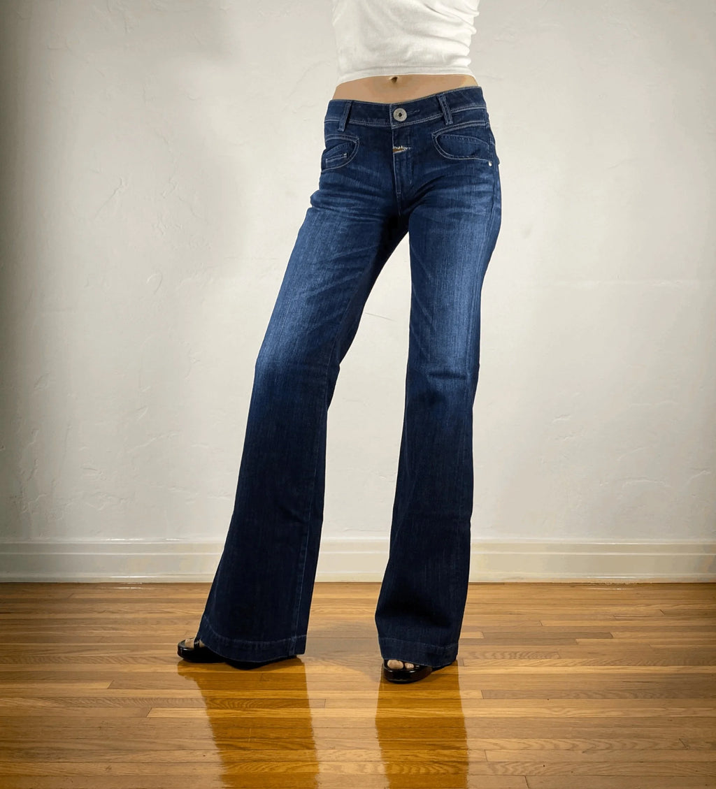 Marithe + Francois Gibraud Boot Cut Jeans, XS/S