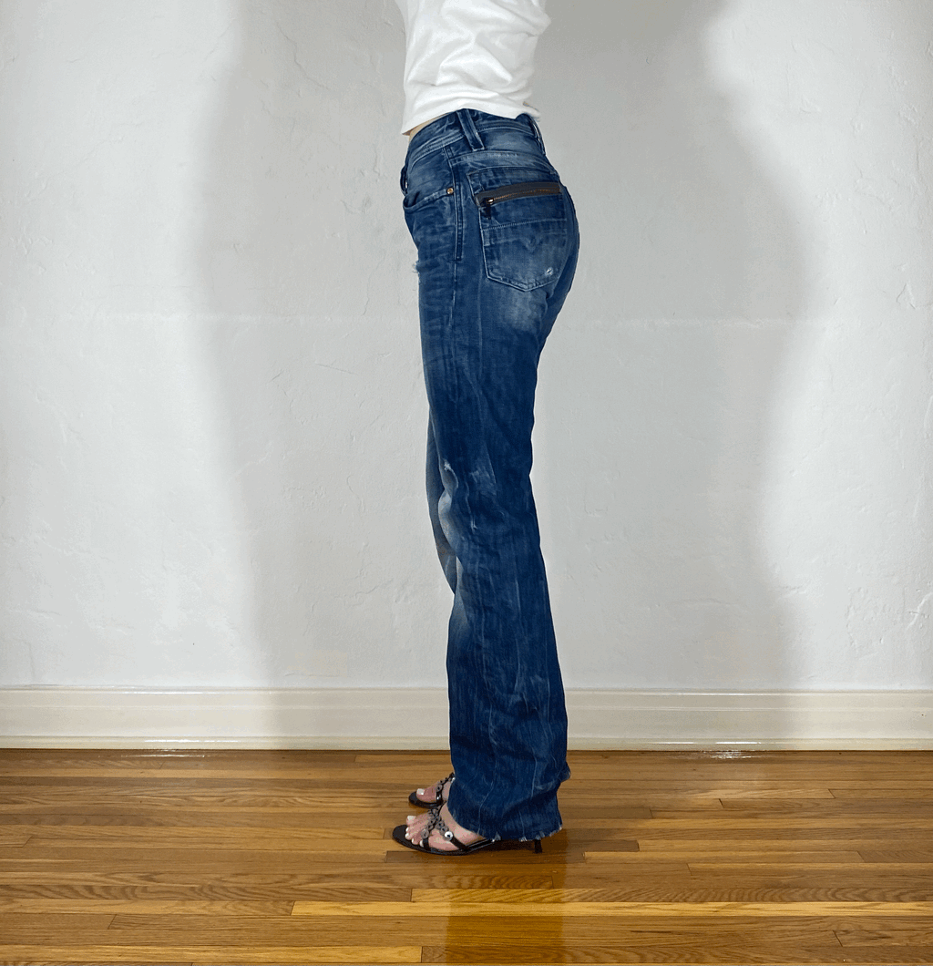 Diesel Relaxed Dark Blue Jeans, S
