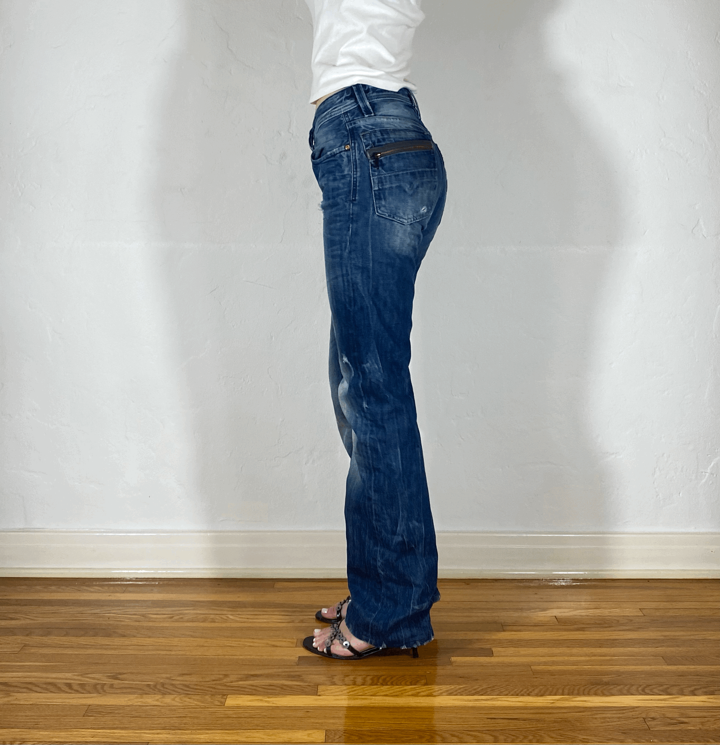 Diesel Relaxed Dark Blue Jeans, S