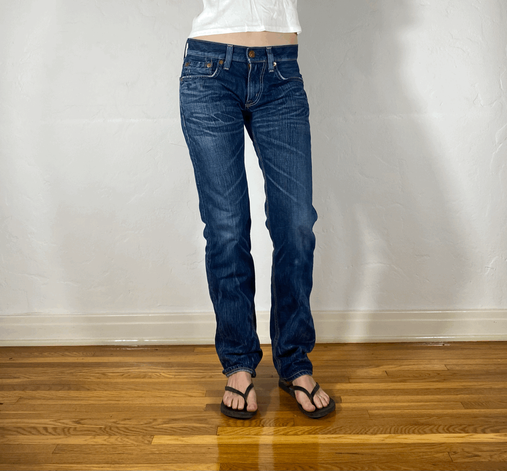 Edwin Blue Straight Jeans, S