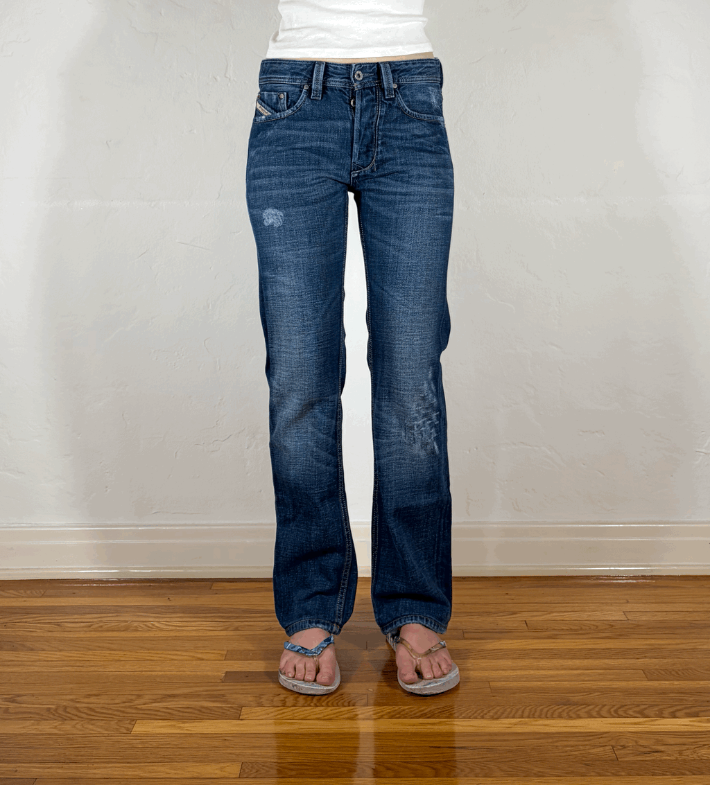 Diesel Relaxed Soft True Blue Jeans, S