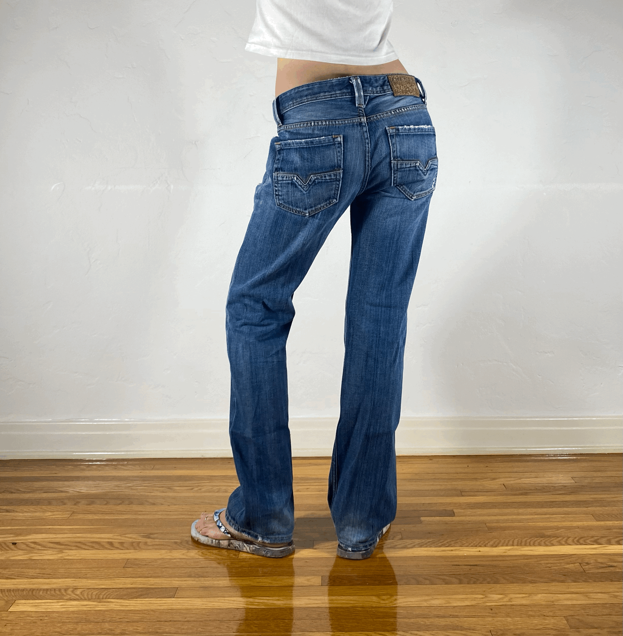 Diesel Relaxed Blue Jeans, S