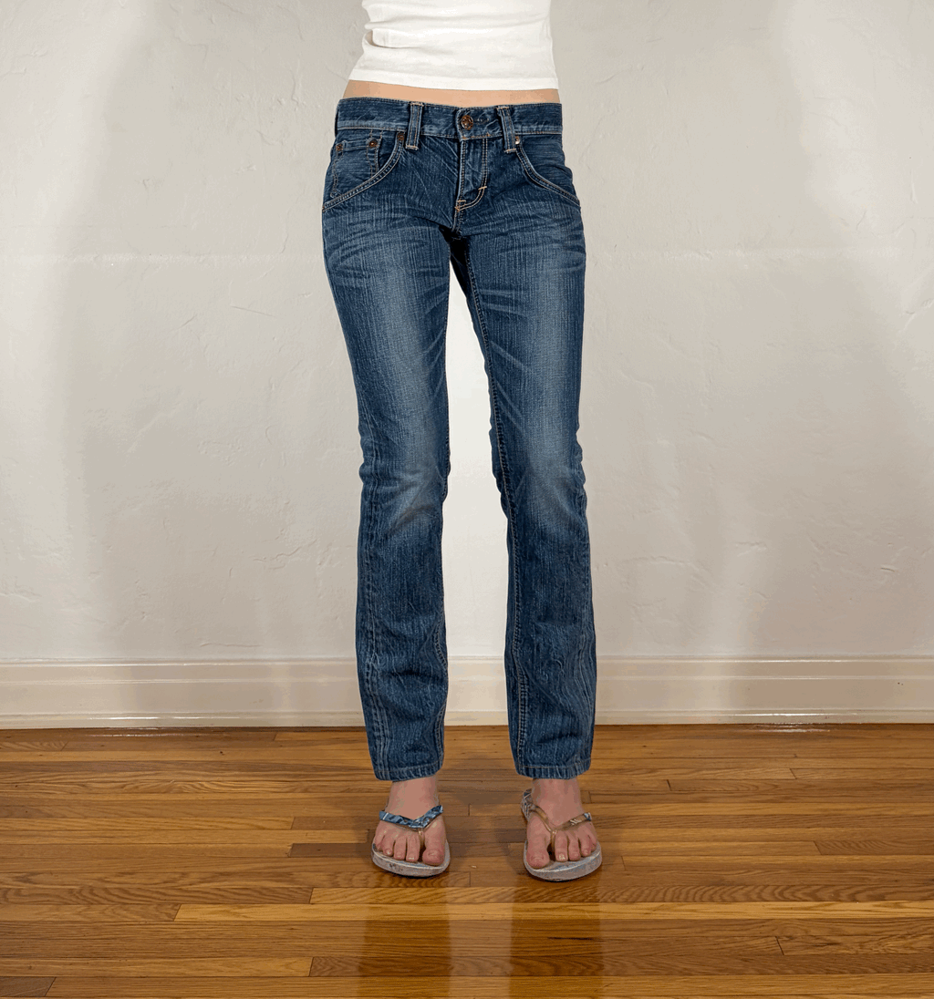 Edwin Blue Straight Jeans, XS