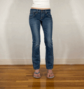 Edwin Blue Straight Jeans, XS