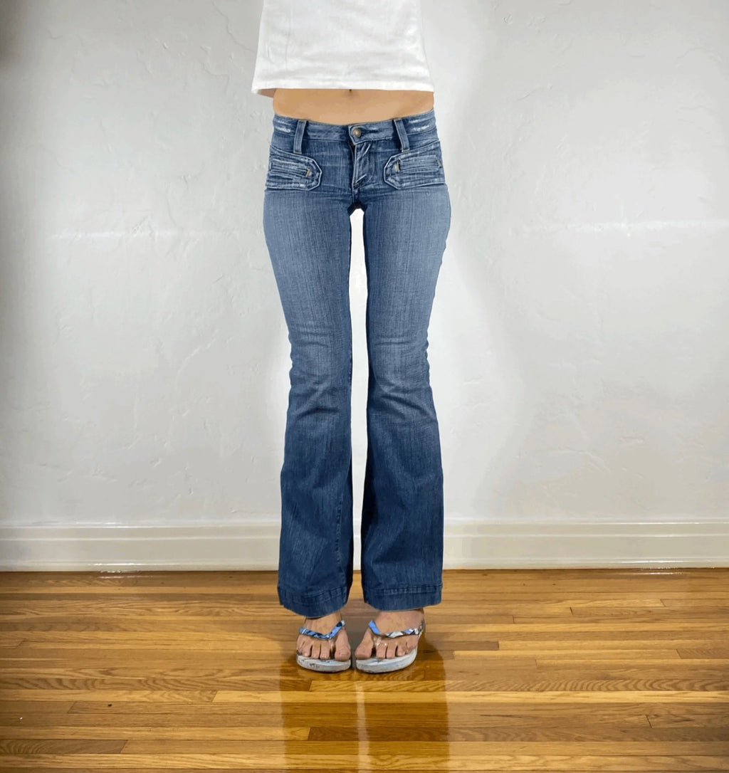 Robin Angel Wing Tramp Stamp Jeans, XXS