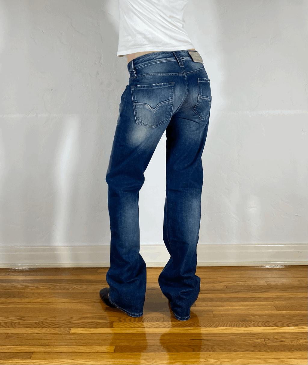 Diesel Relaxed Ombre Jeans, M