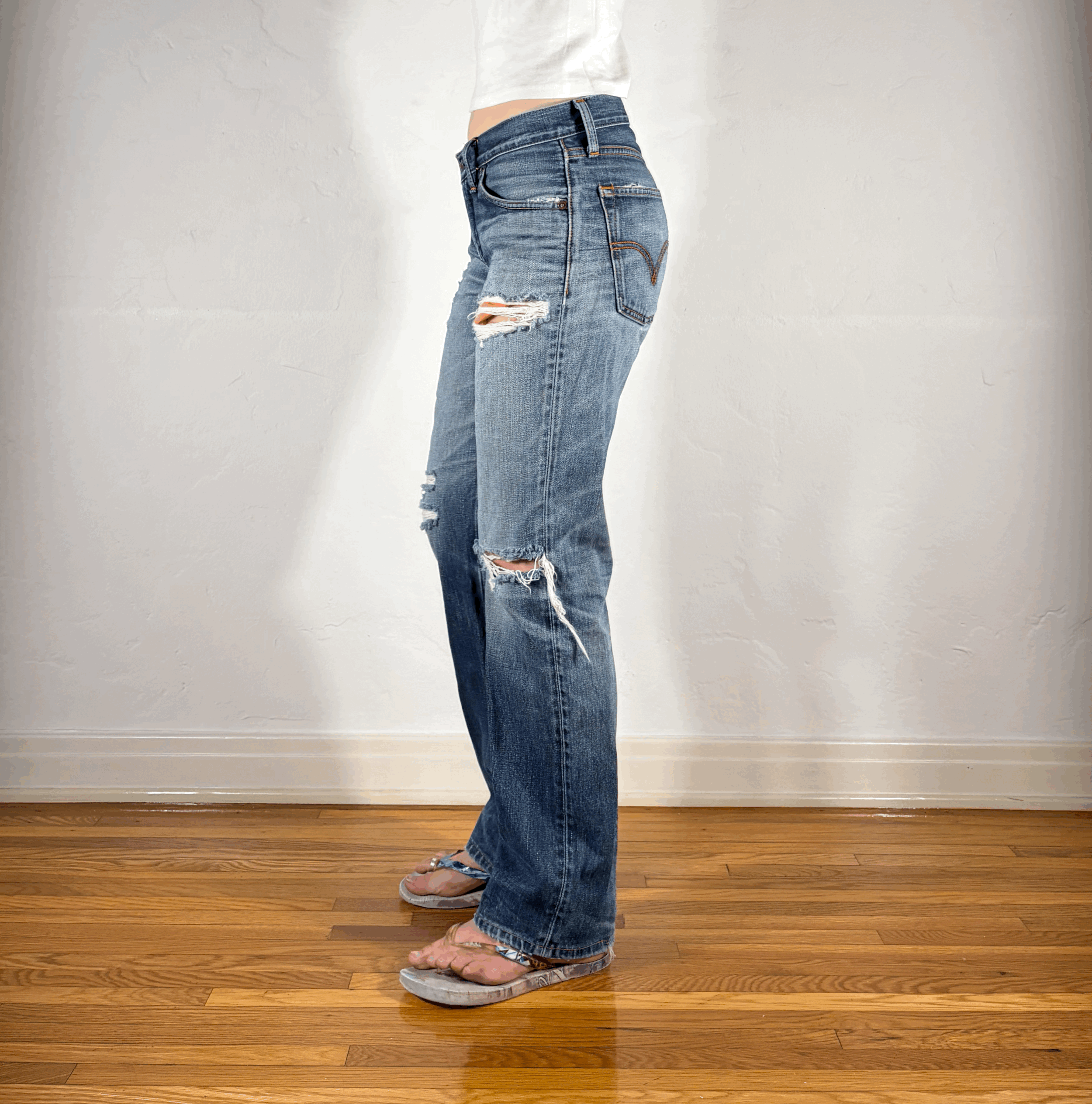 Levi Classic Vintage Ripped Jeans, S