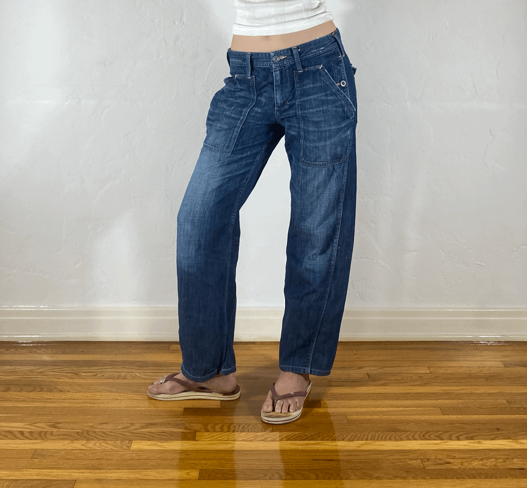Japanese Cinch Back Pocket Jeans, M