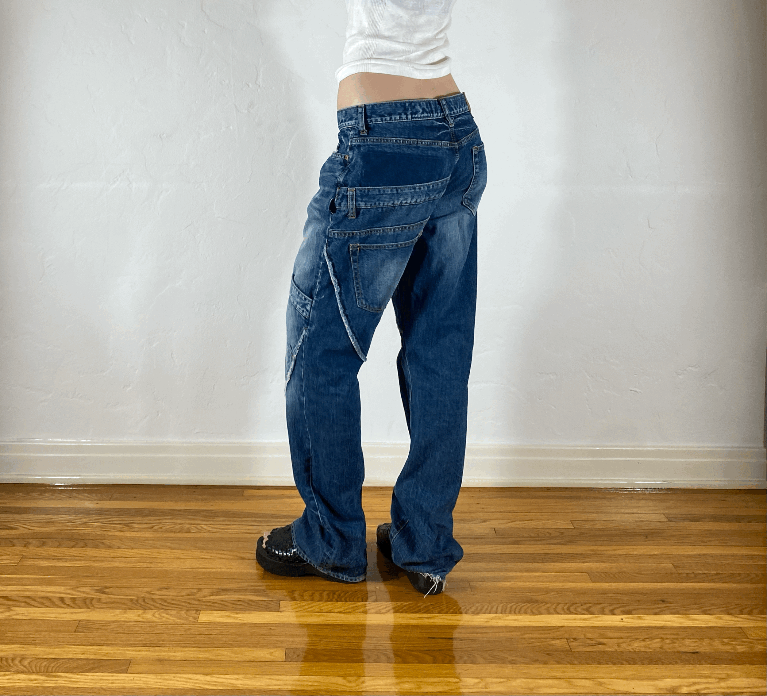Japanese Overlay Jeans, M