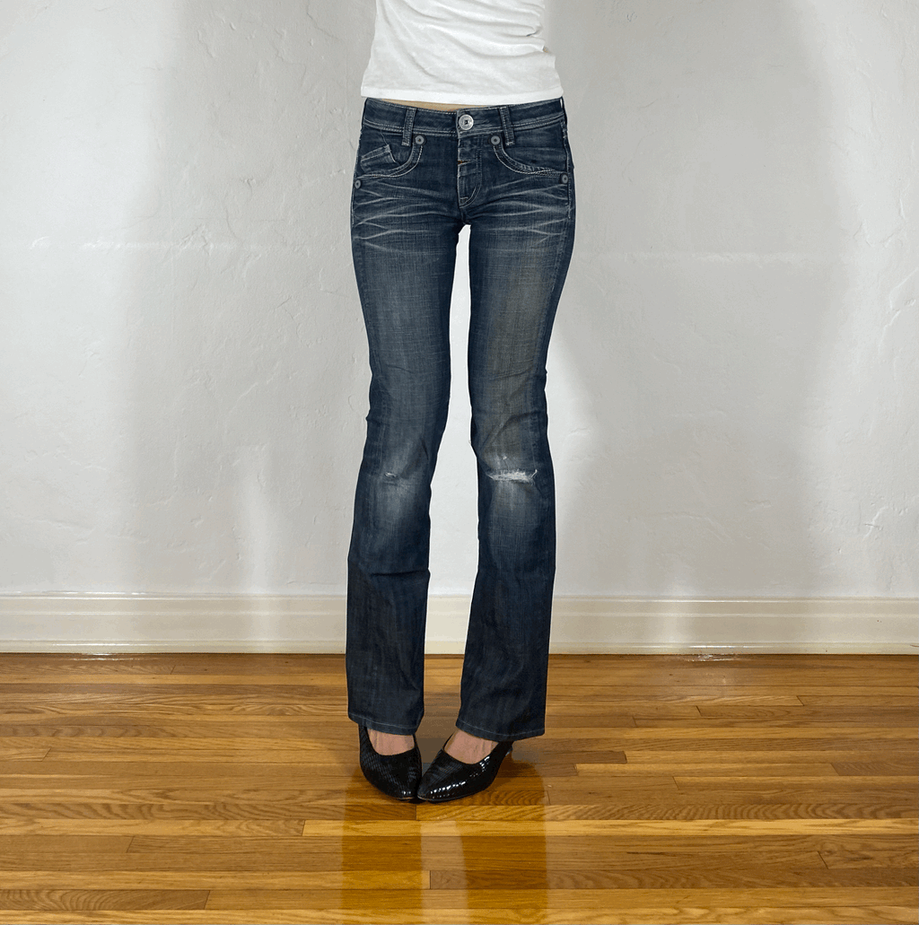 Marithe + Francois Girbaud Straight Jeans, S
