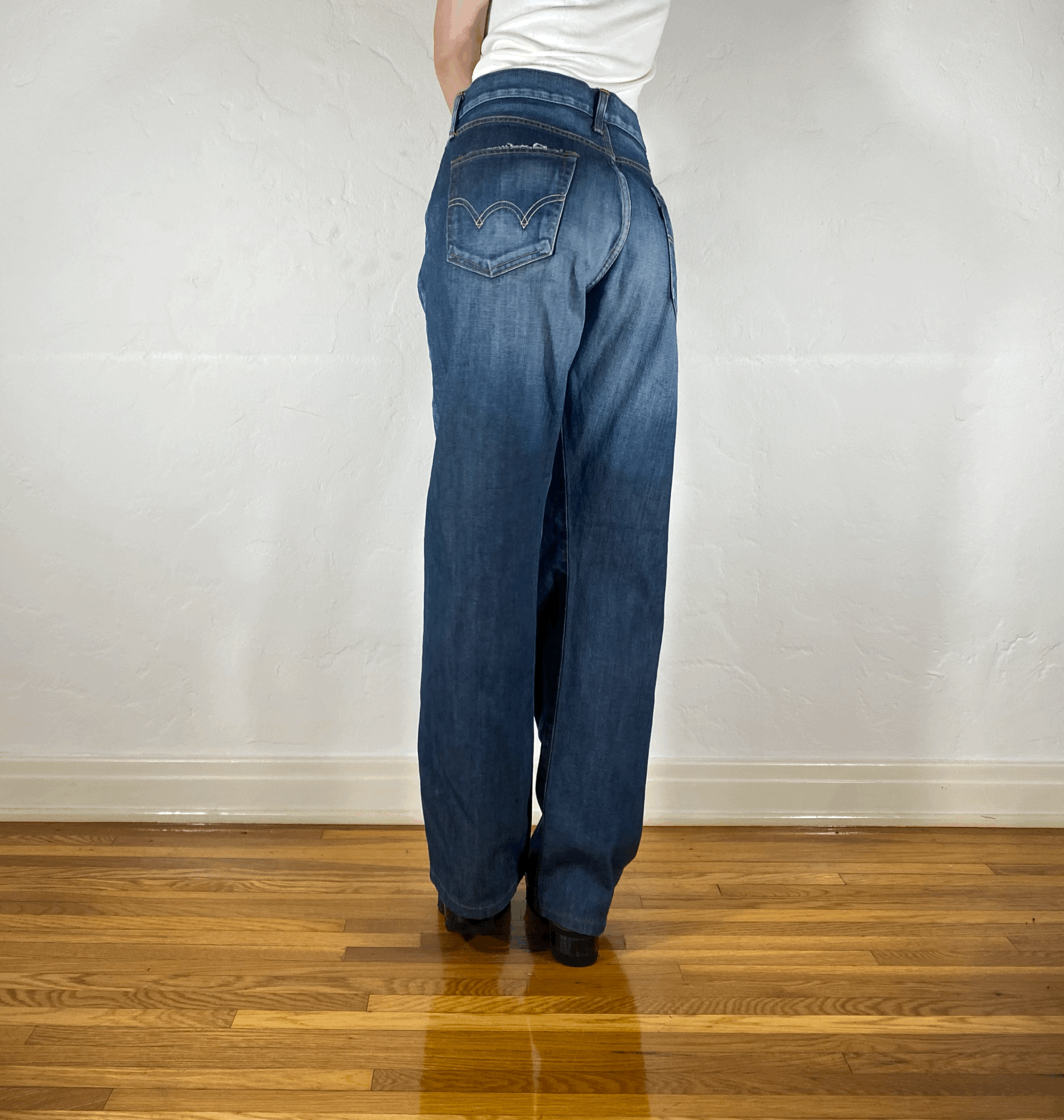 Dark Blue Baggy Jeans, XL