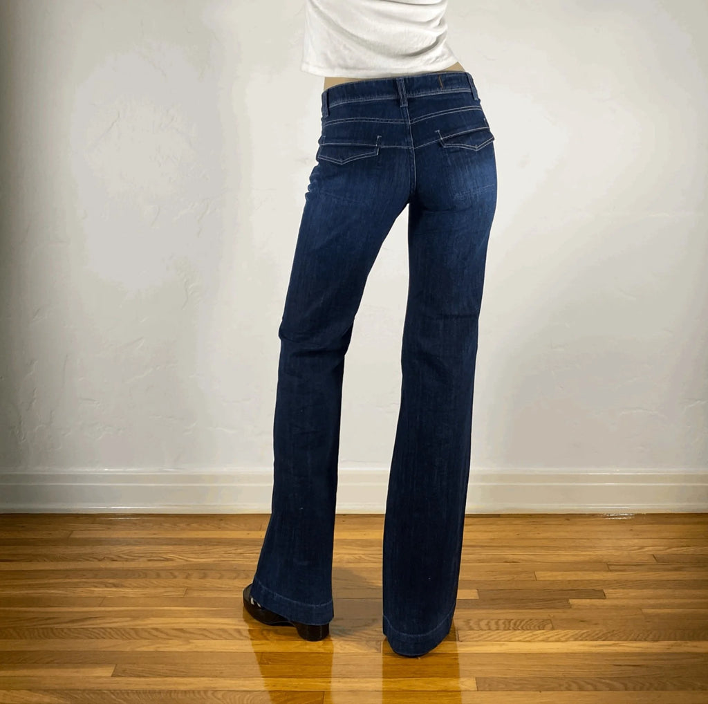 Marithe + Francois Gibraud Boot Cut Jeans, S