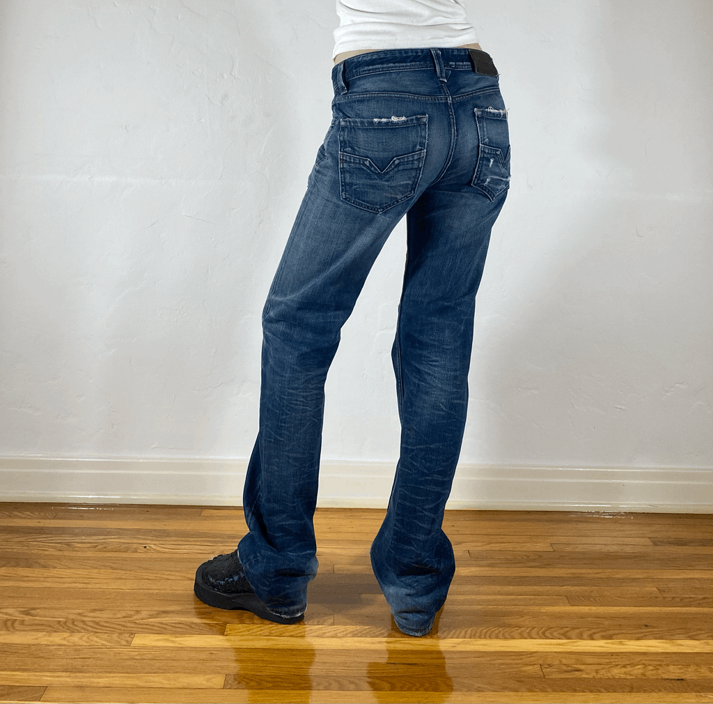 Diesel Relaxed Blue Jeans, S/M