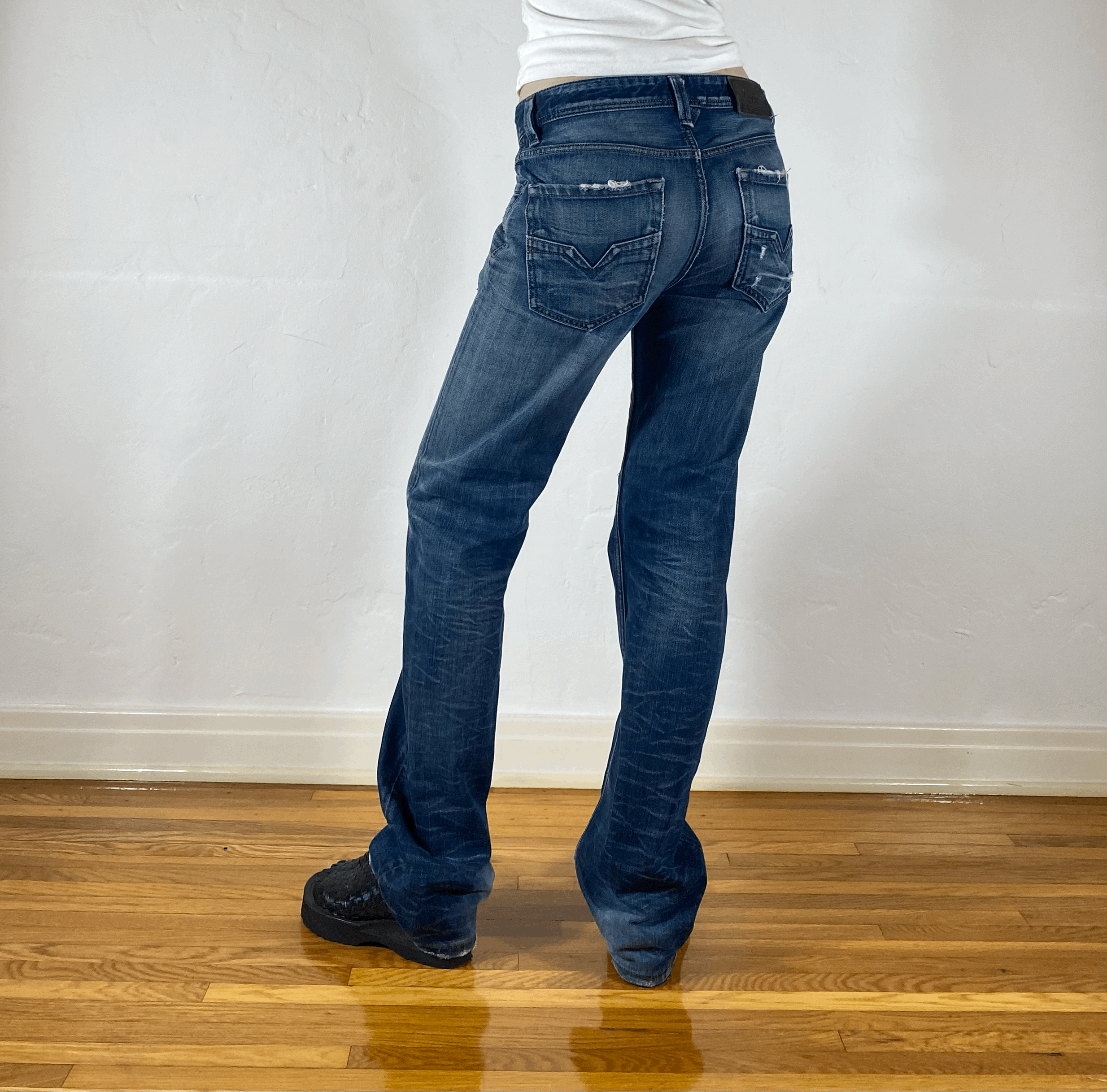 Diesel Relaxed Blue Jeans, S/M