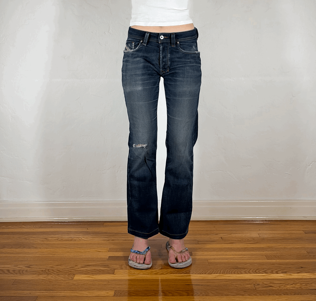 Diesel Relaxed Soft True Blue Jeans, S