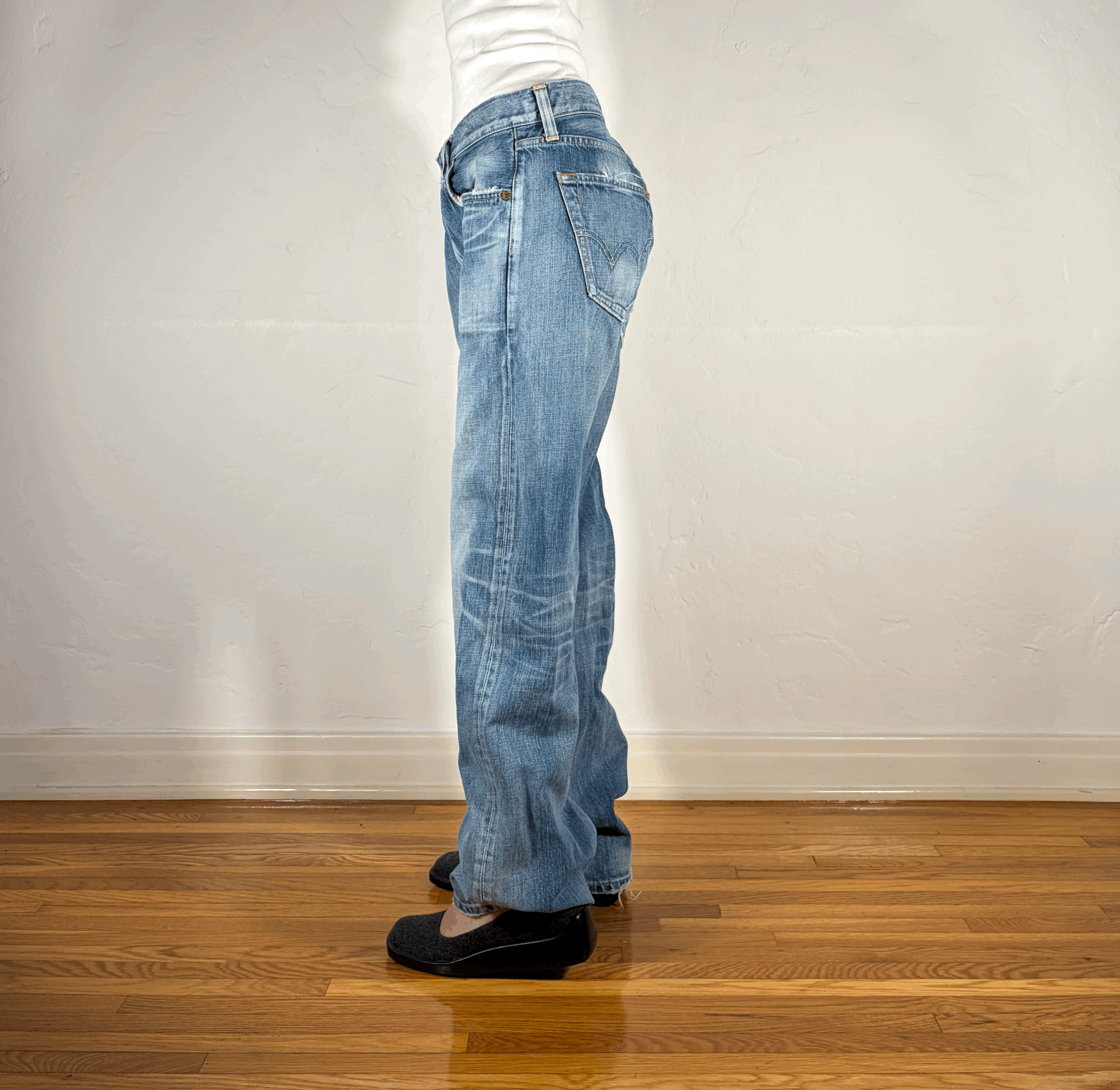 Unique Blue Baggy Jeans, M/L