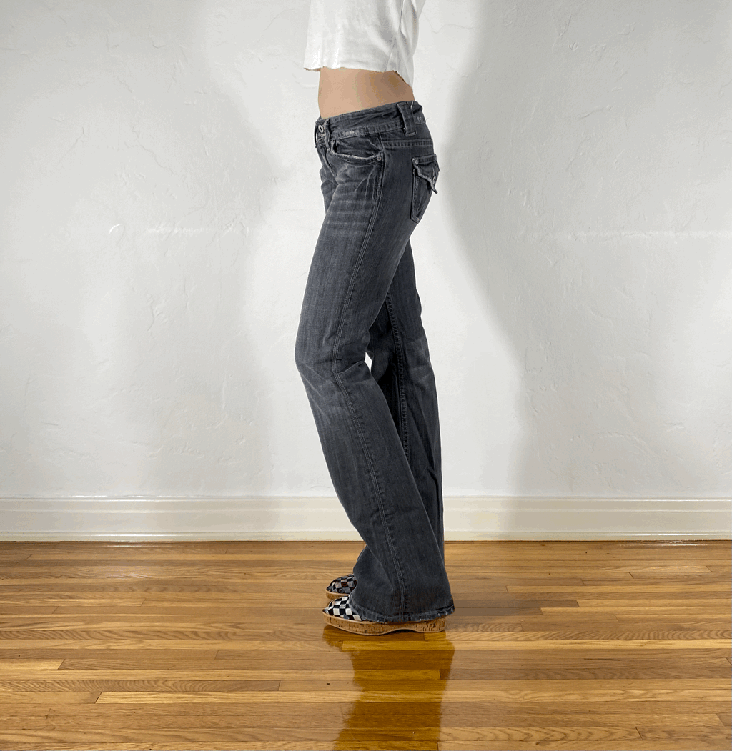 Miss Me Dark Gray Jeans, S