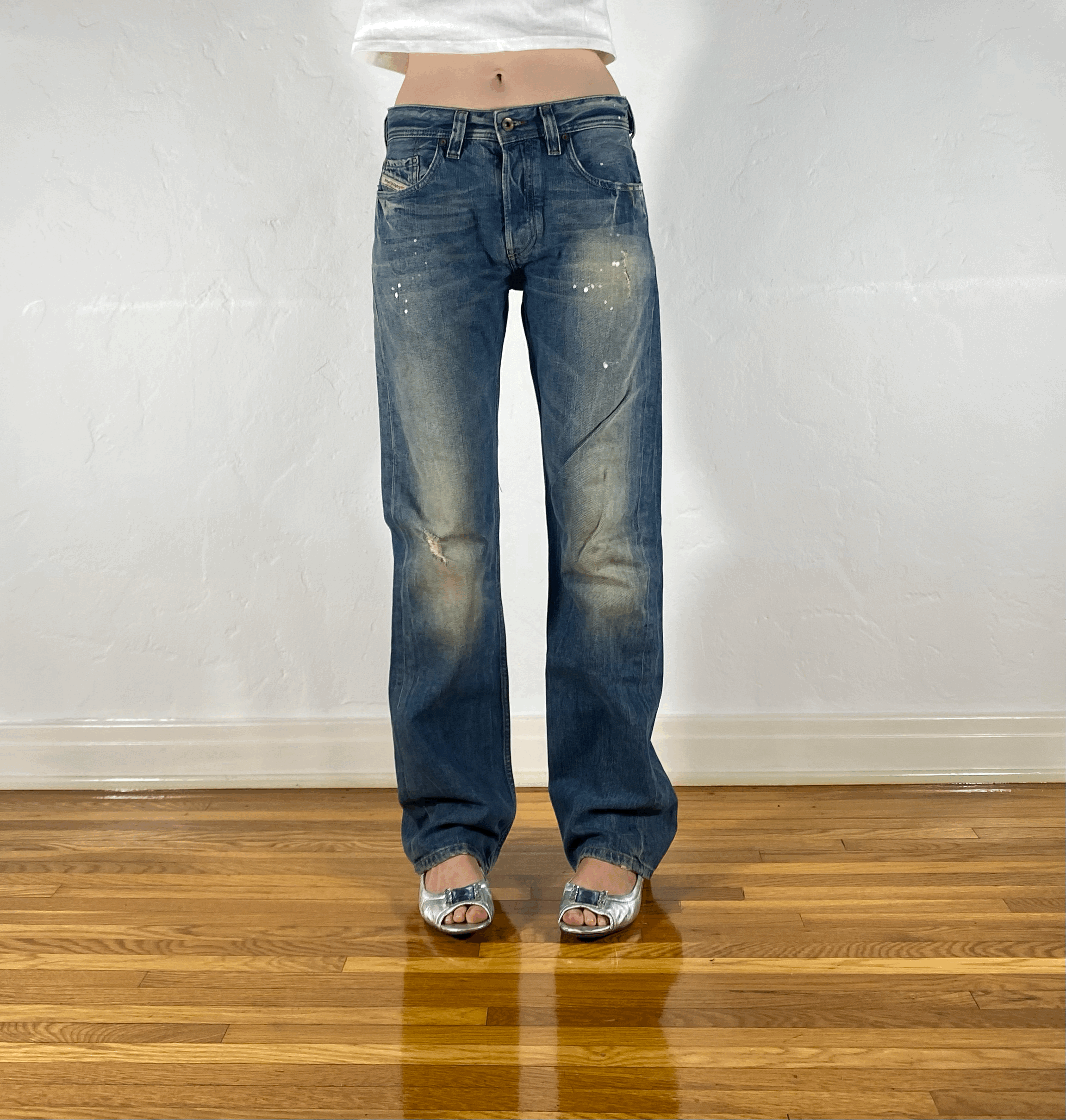 Diesel Relaxed Blue Jeans, S