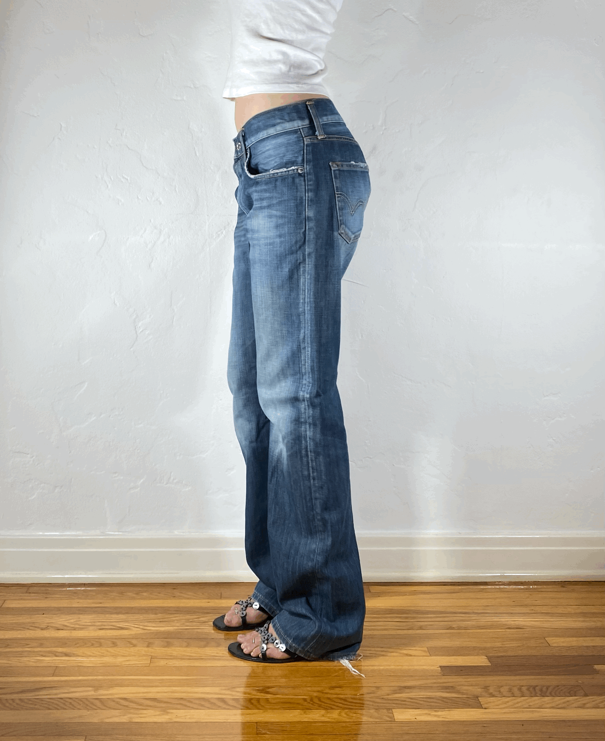Edwin True Blue Baggy Jeans, S/M
