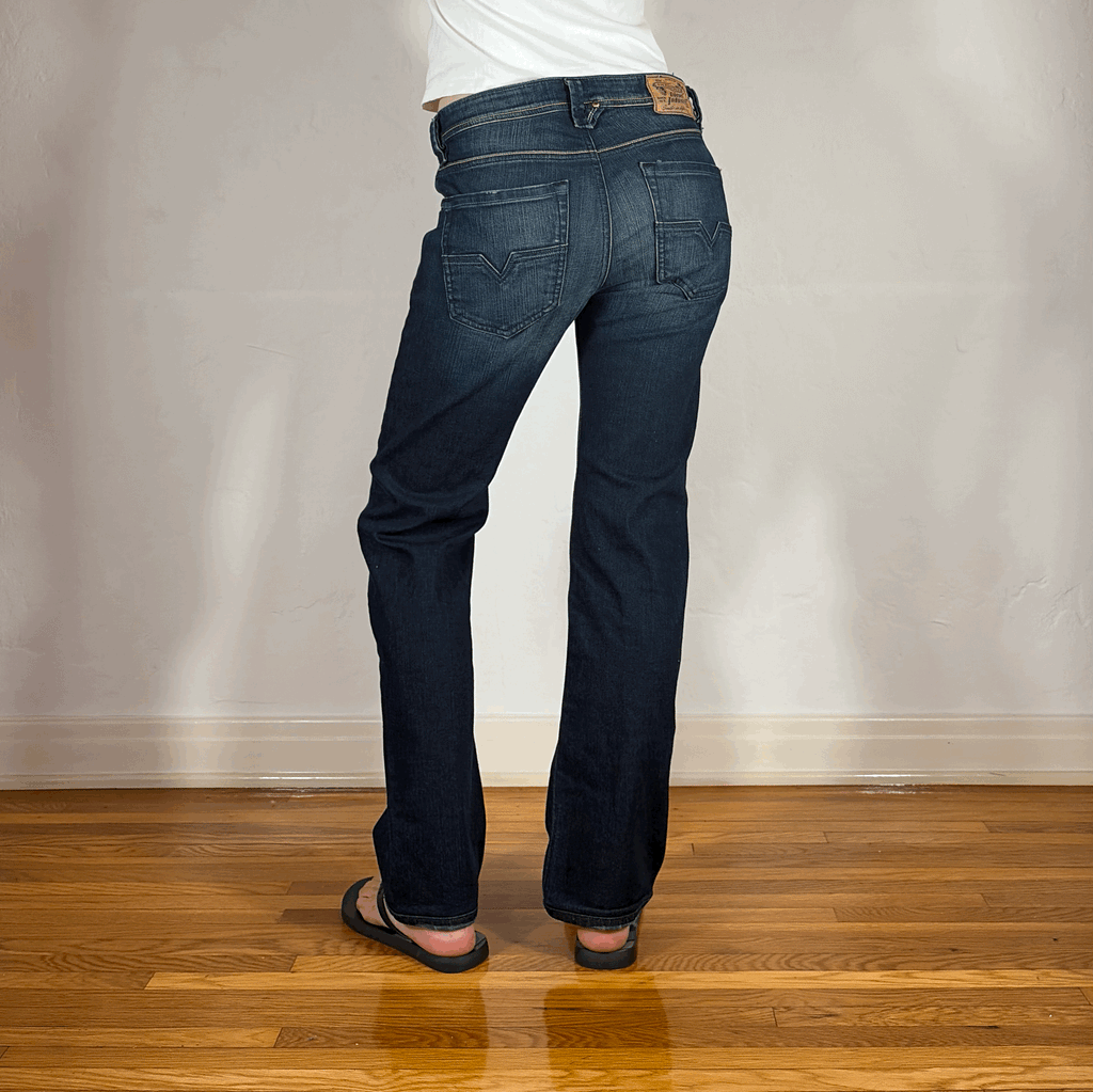 Diesel Relaxed Dark Blue Jeans, S