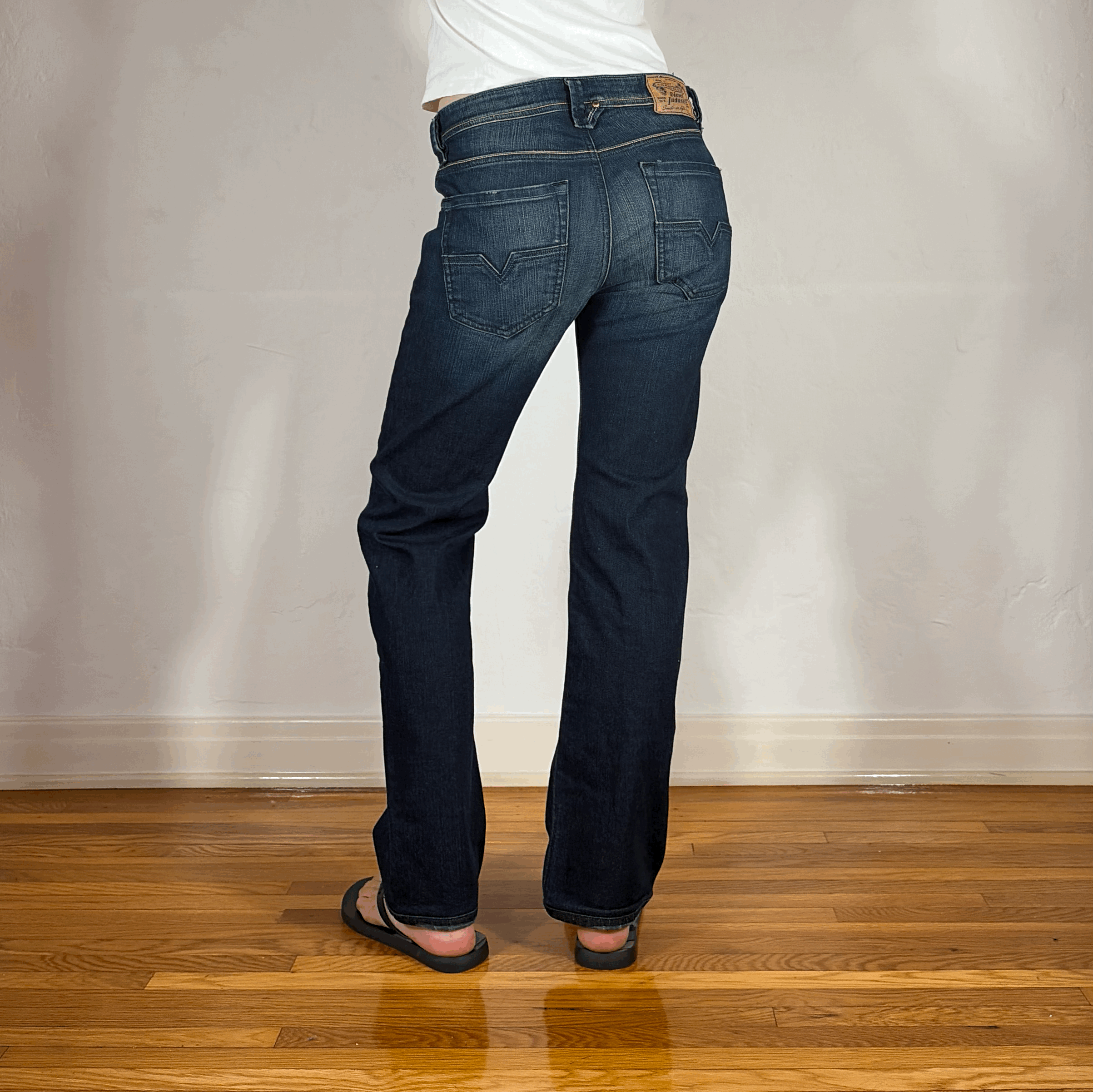 Diesel Relaxed Dark Blue Jeans, S