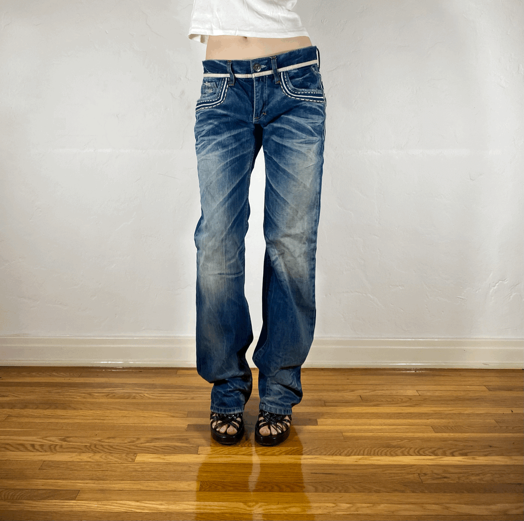 Lolita Embroidered Jeans, S