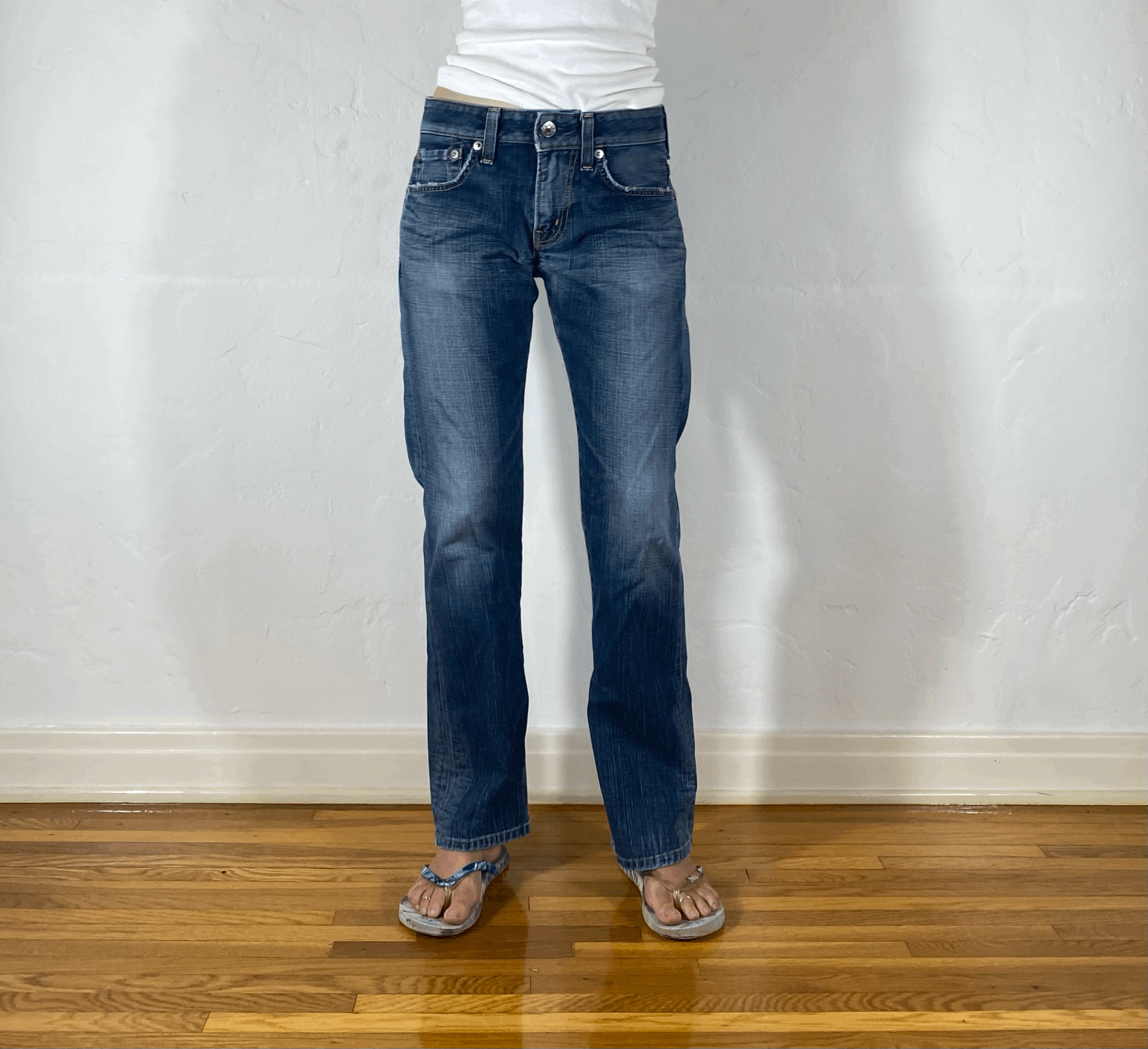 Edwin Grayish Blue Boyfriend Jeans, S/M