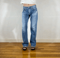 Distressed Blue Jeans, S/M