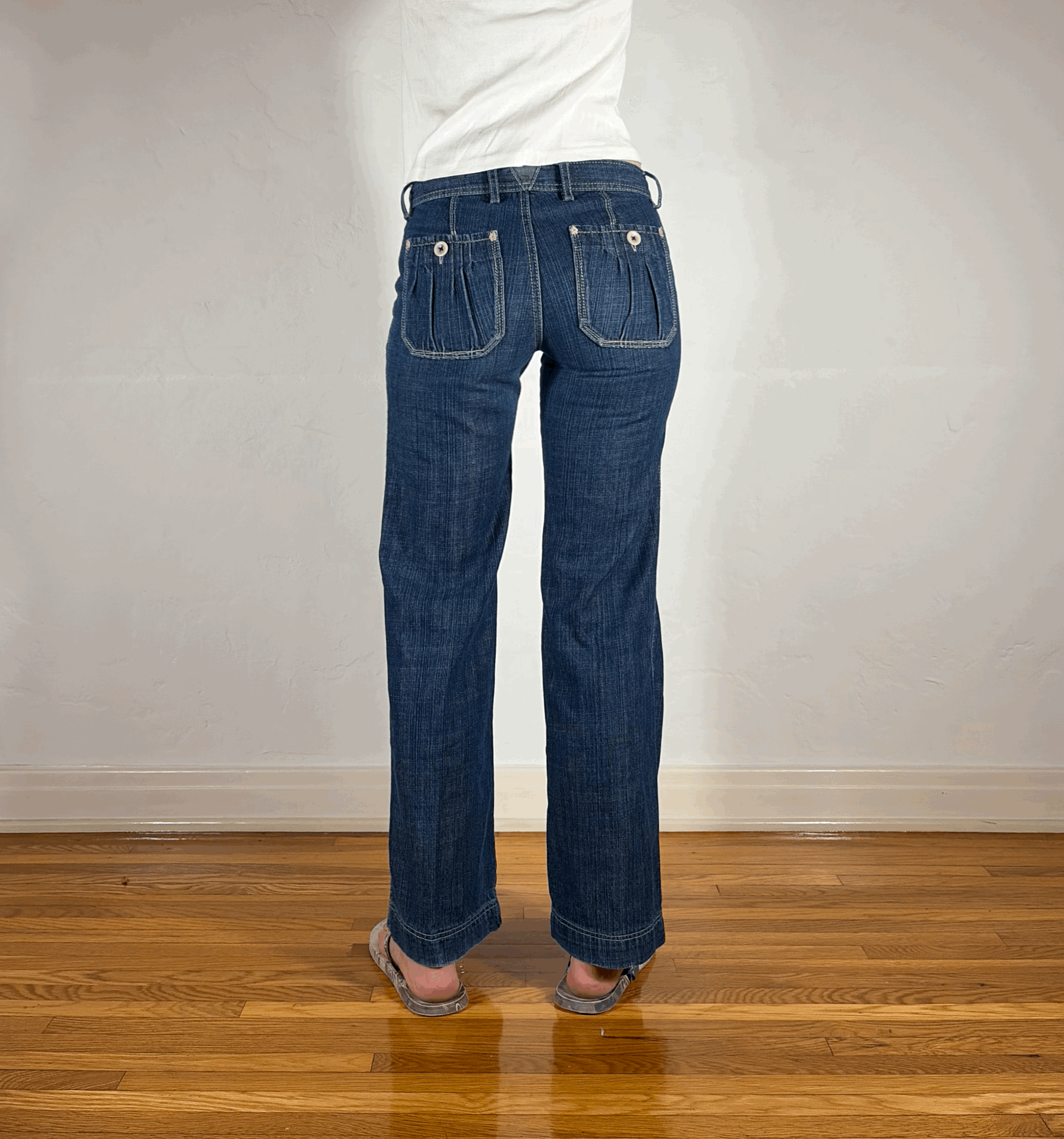 Japanese Brand Button Jeans, S