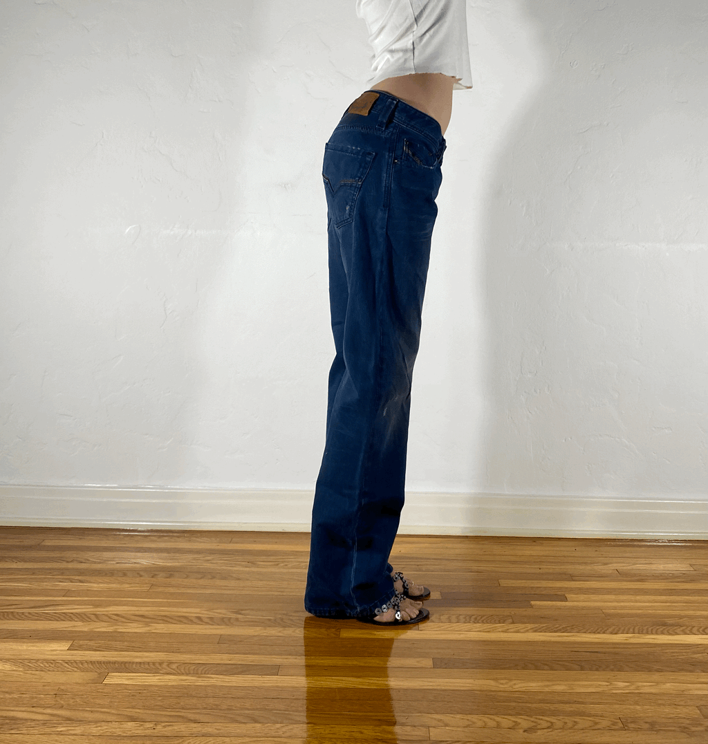 Diesel Relaxed Matte Jeans, S/M